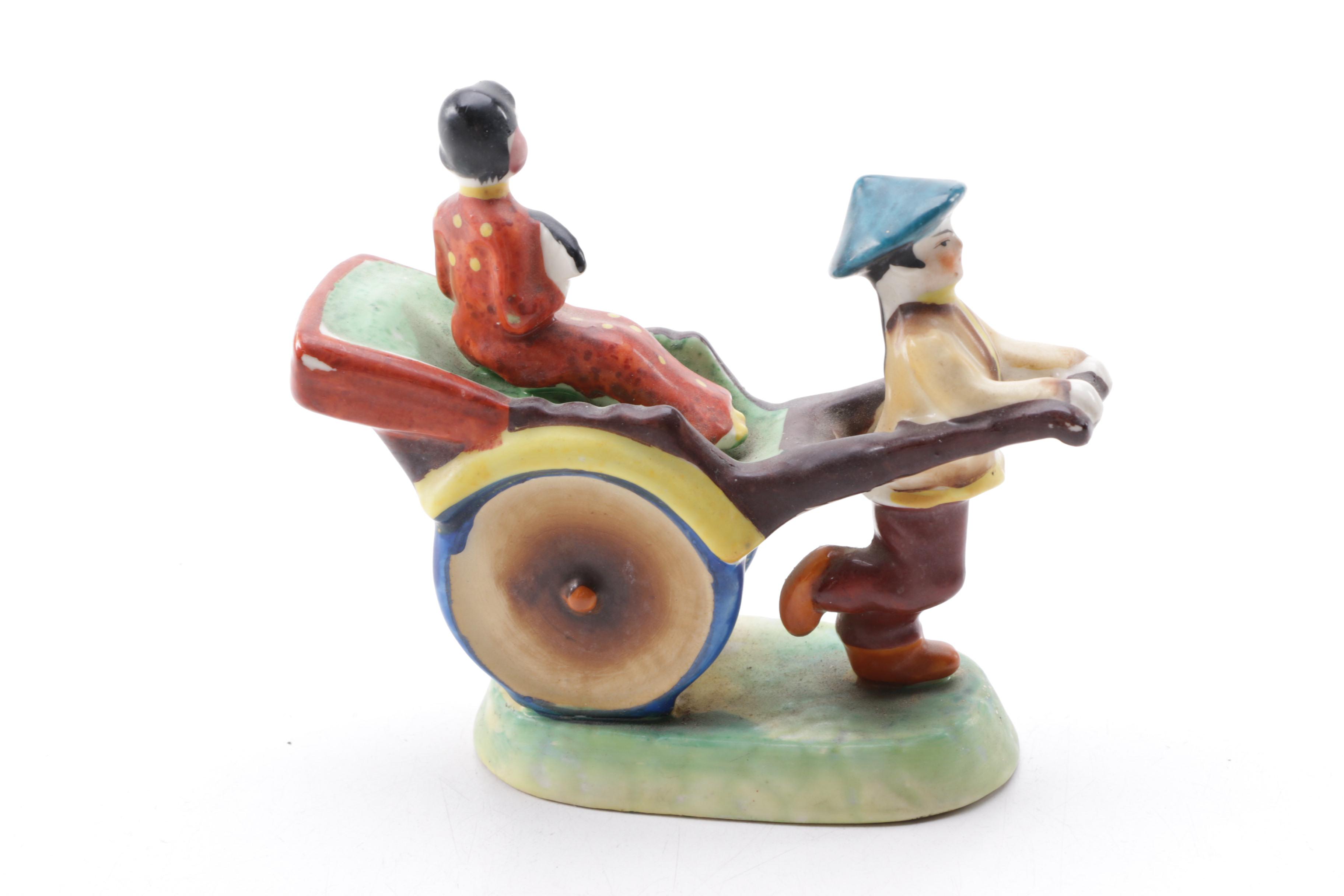 Porcelain and Ceramic Asian Figurines Including The Franklin Mint