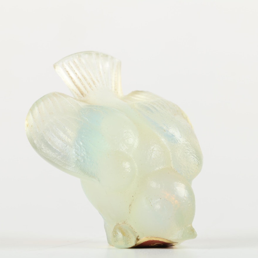 Vintage Sabino Opalescent Glass Bird