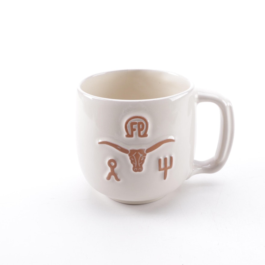 Frankoma Ranch Brands Longhorn Ceramic Mug