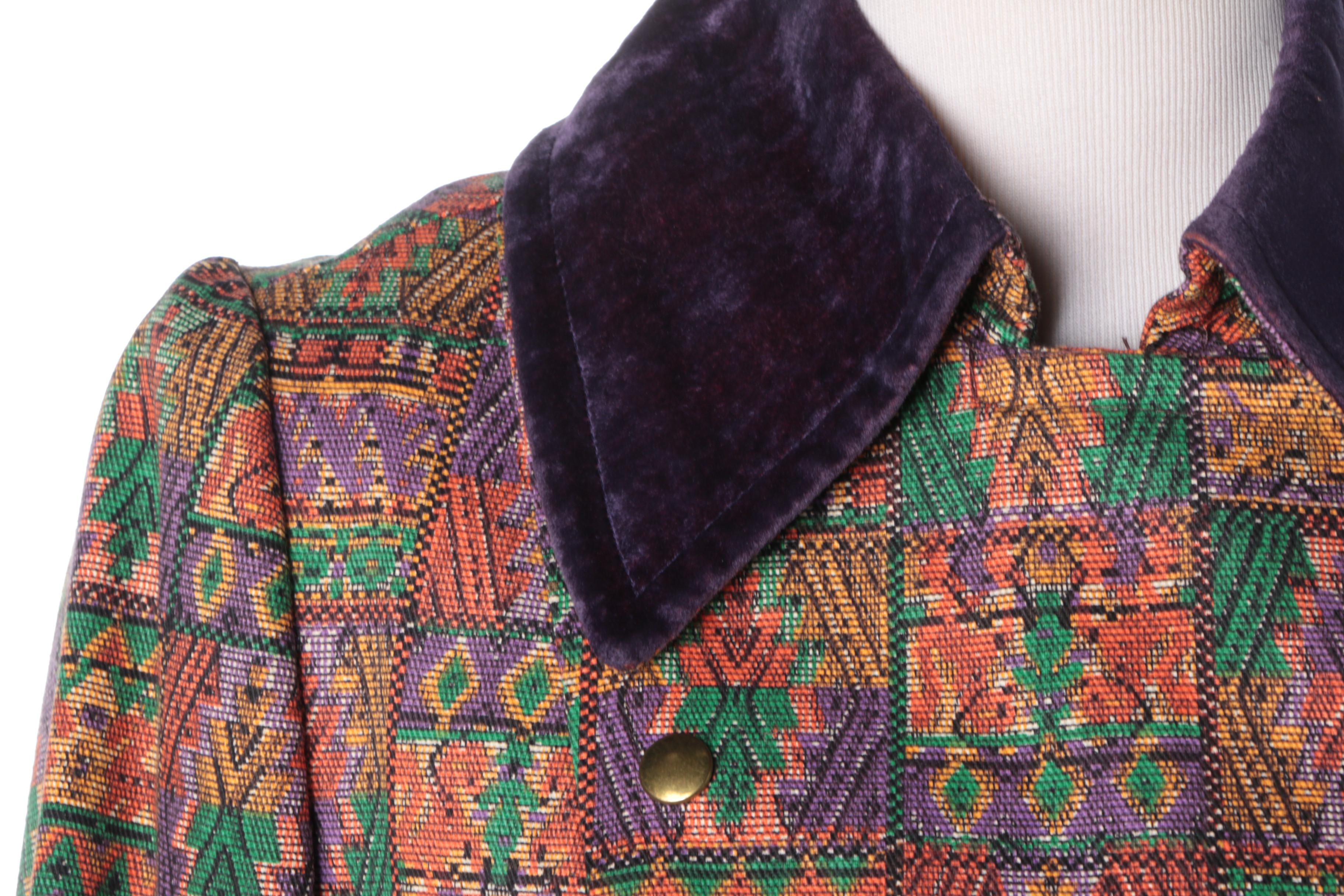 Vintage Seymour Paisin Tapestry Style Coat