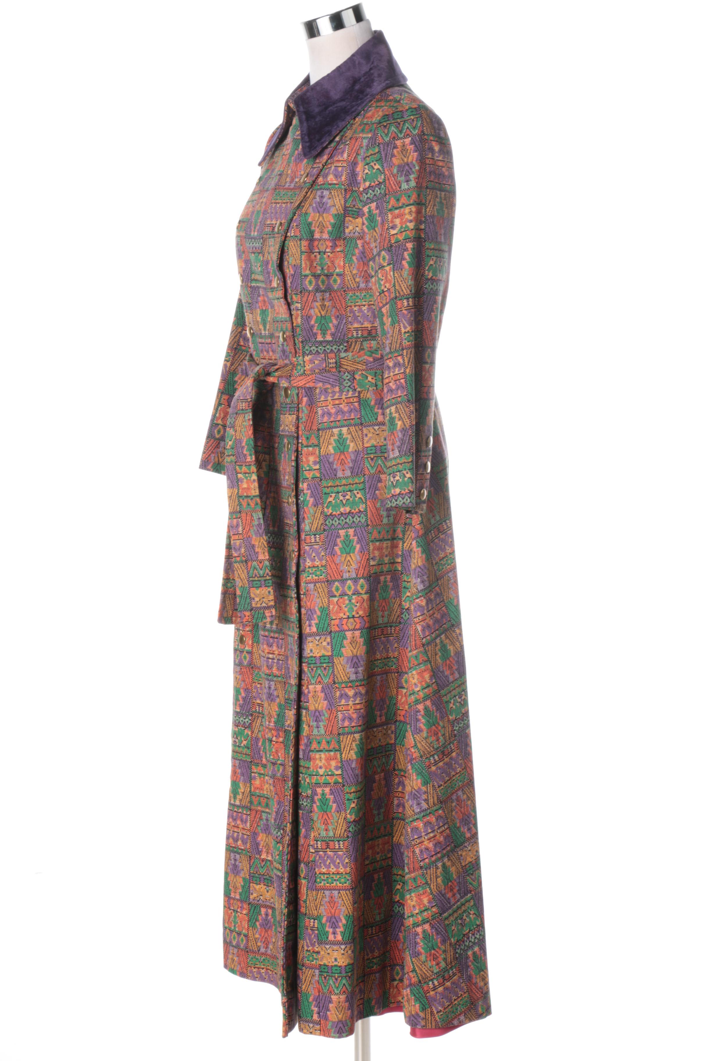 Vintage Seymour Paisin Tapestry Style Coat
