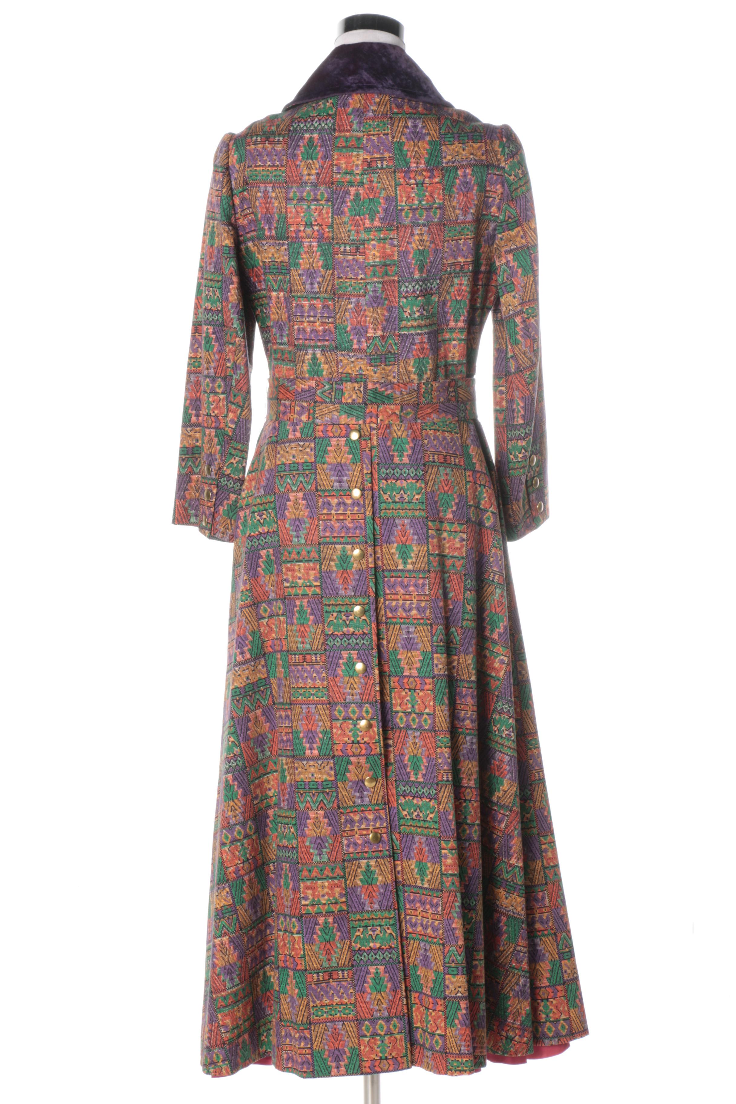 Vintage Seymour Paisin Tapestry Style Coat