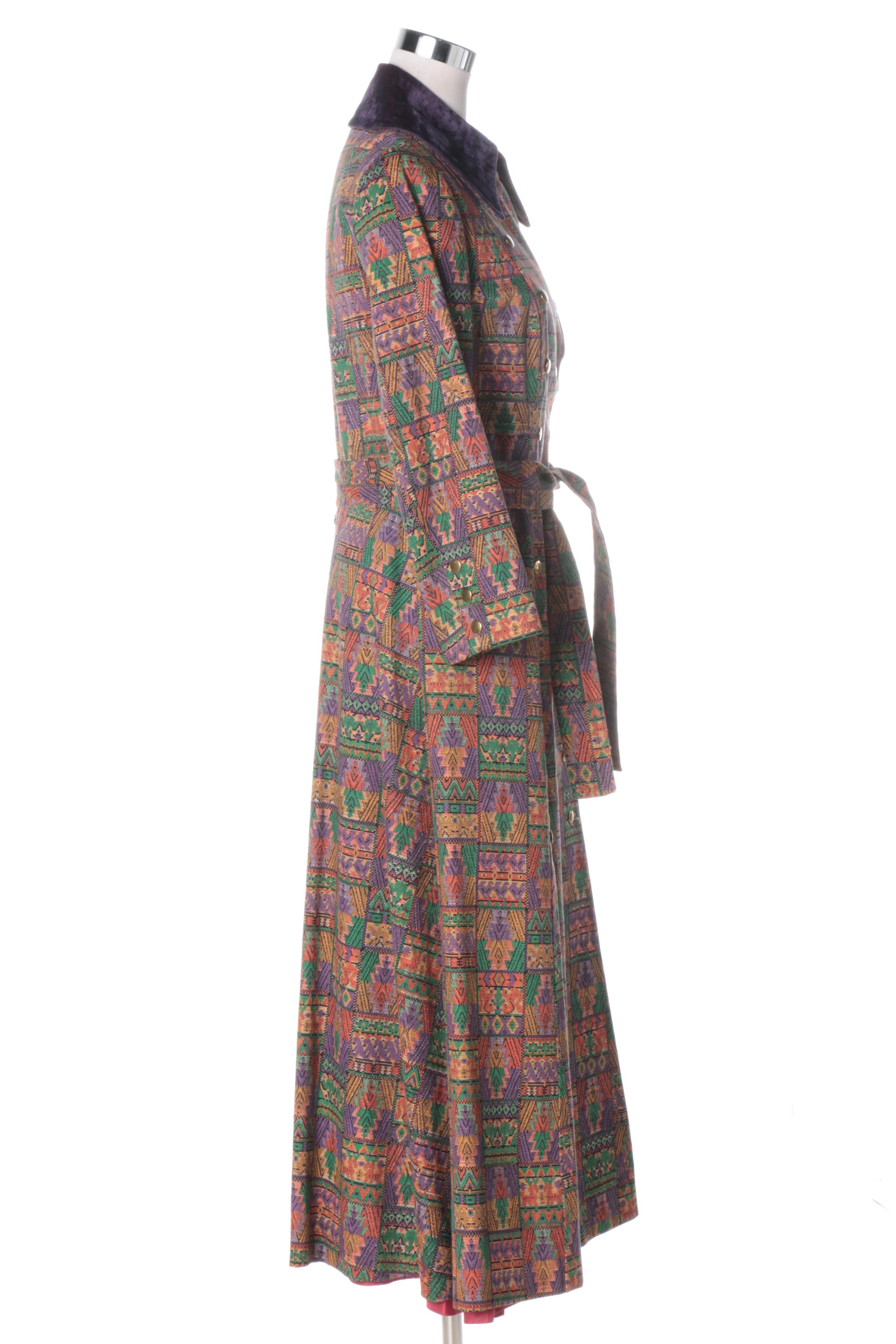 Vintage Seymour Paisin Tapestry Style Coat