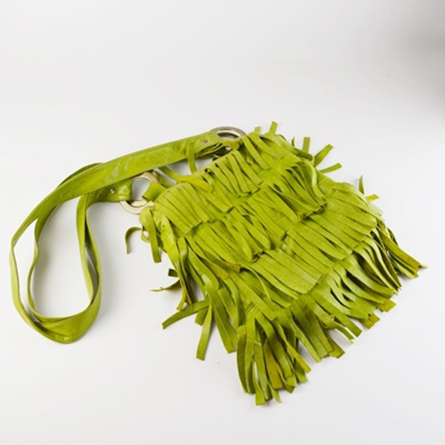 Claudia Roldani Leather Fringe Handbag