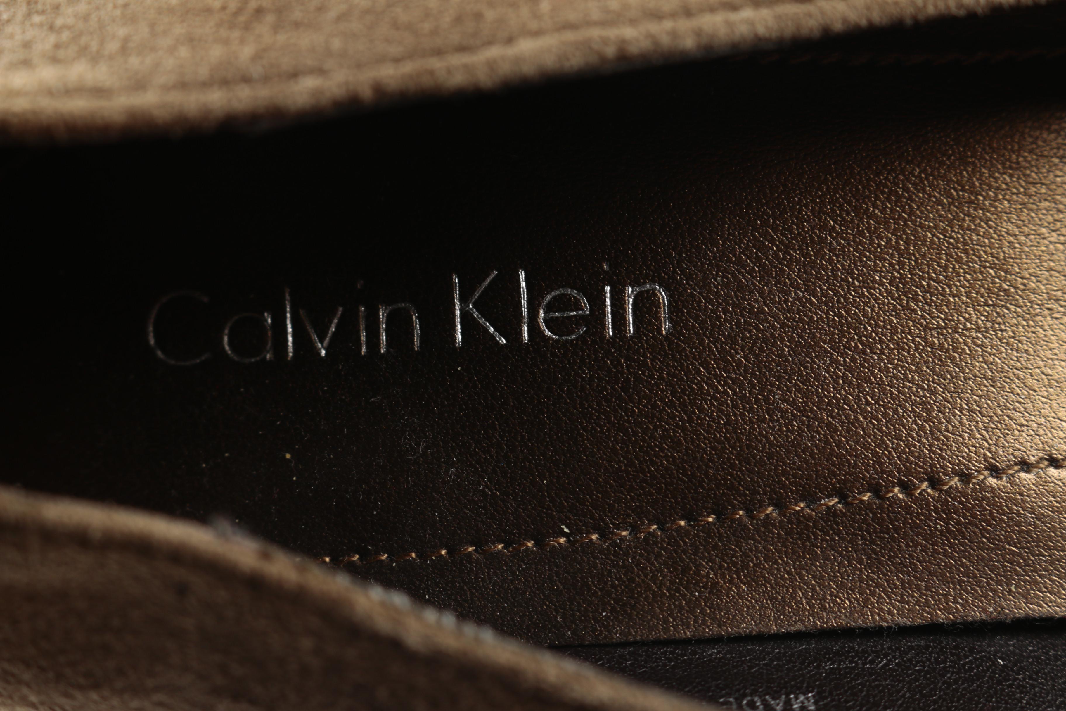 Three Pairs of Designer Heels Including Calvin Klein