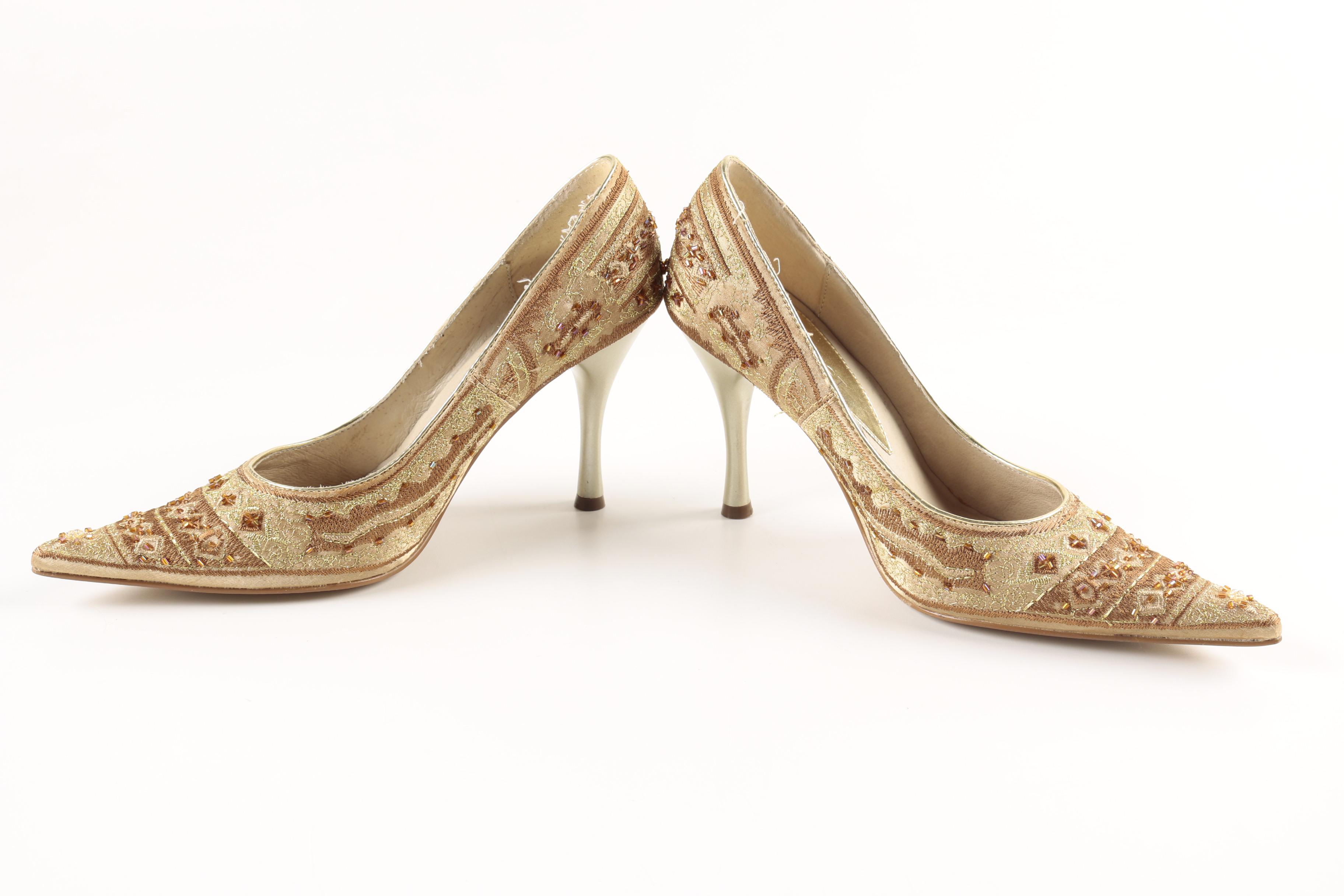 Three Pairs of Designer Heels Including Calvin Klein