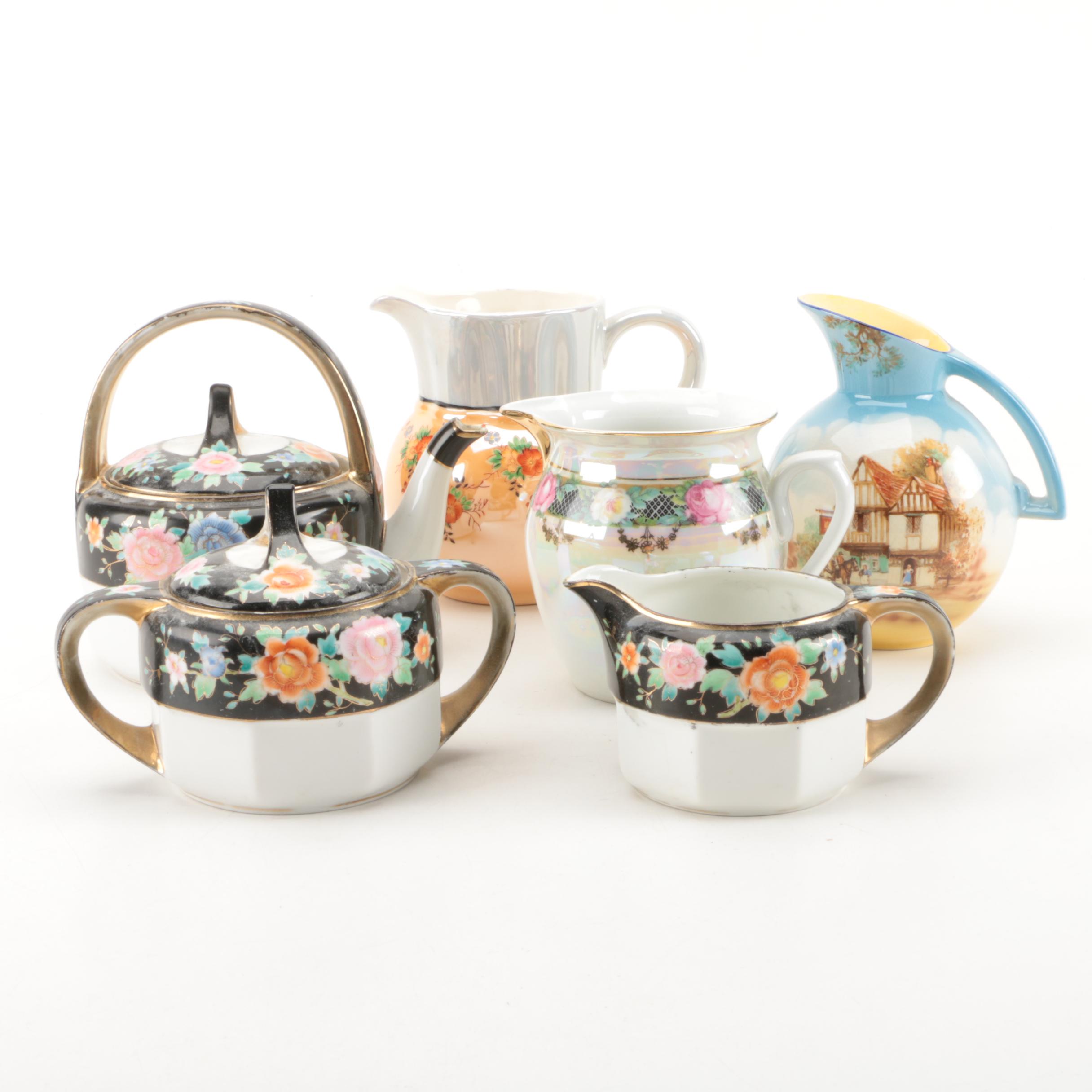 Vintage Hand Painted Serveware Including Noritake