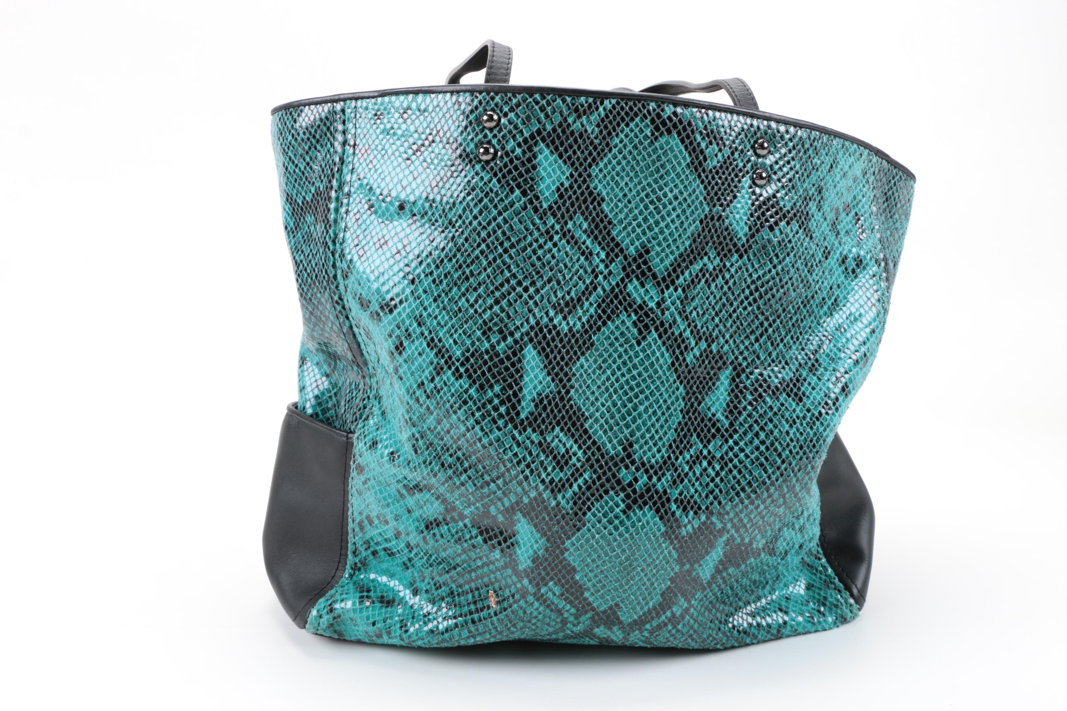 Stuart Weitzman Bismark Tote and Betseyville Frisky Lips Duffle Bag