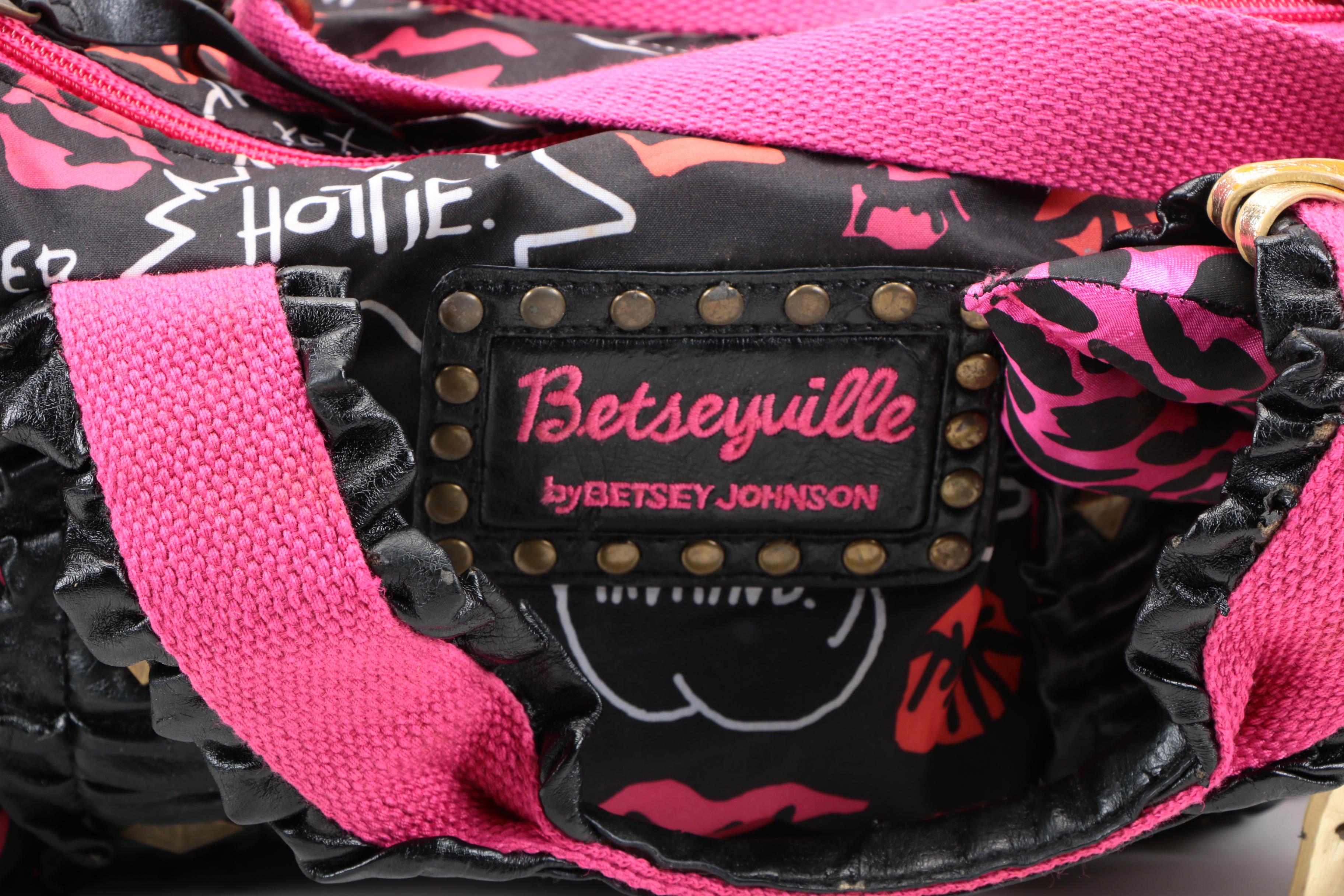 Stuart Weitzman Bismark Tote and Betseyville Frisky Lips Duffle Bag