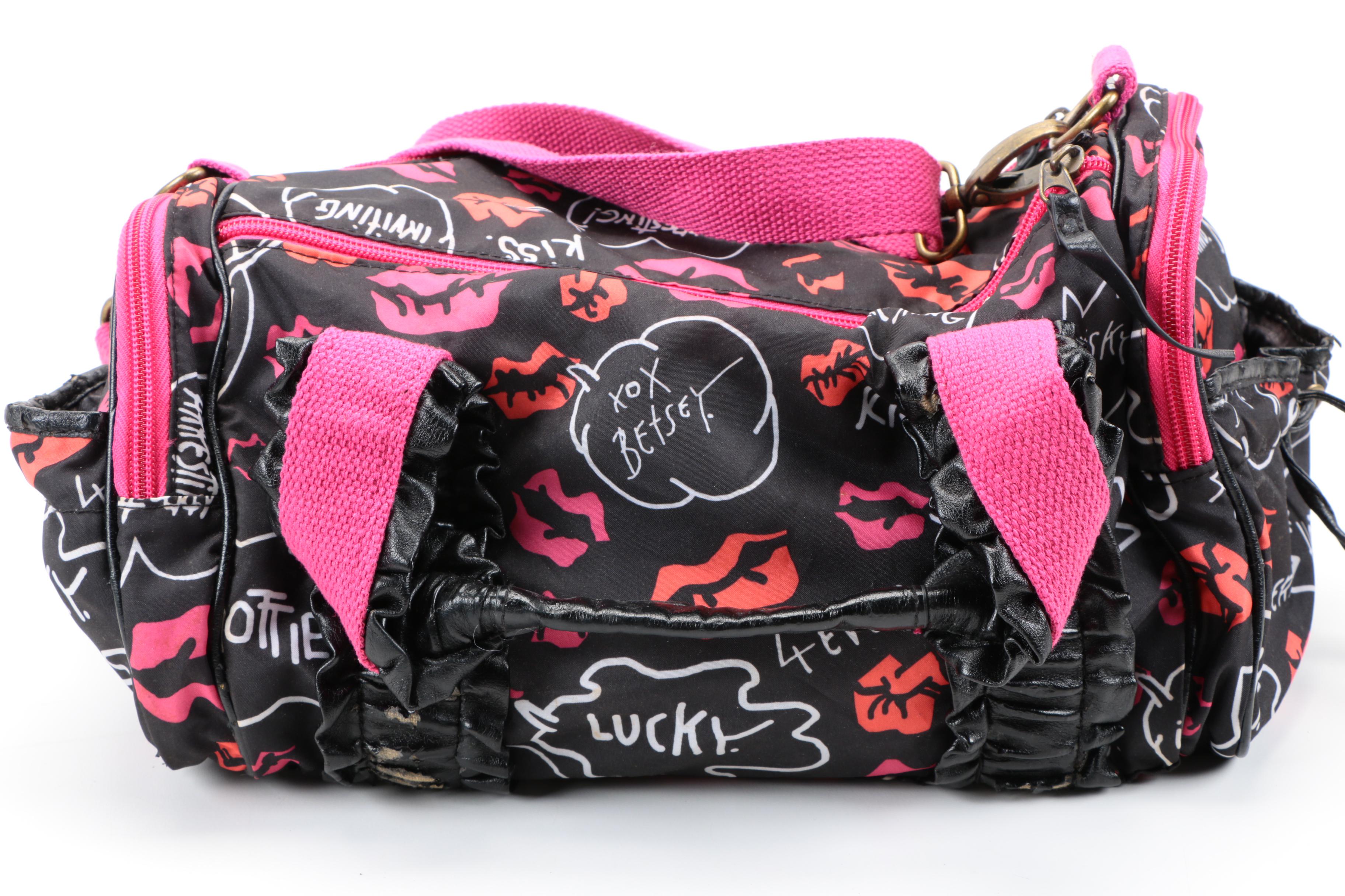 Stuart Weitzman Bismark Tote and Betseyville Frisky Lips Duffle Bag