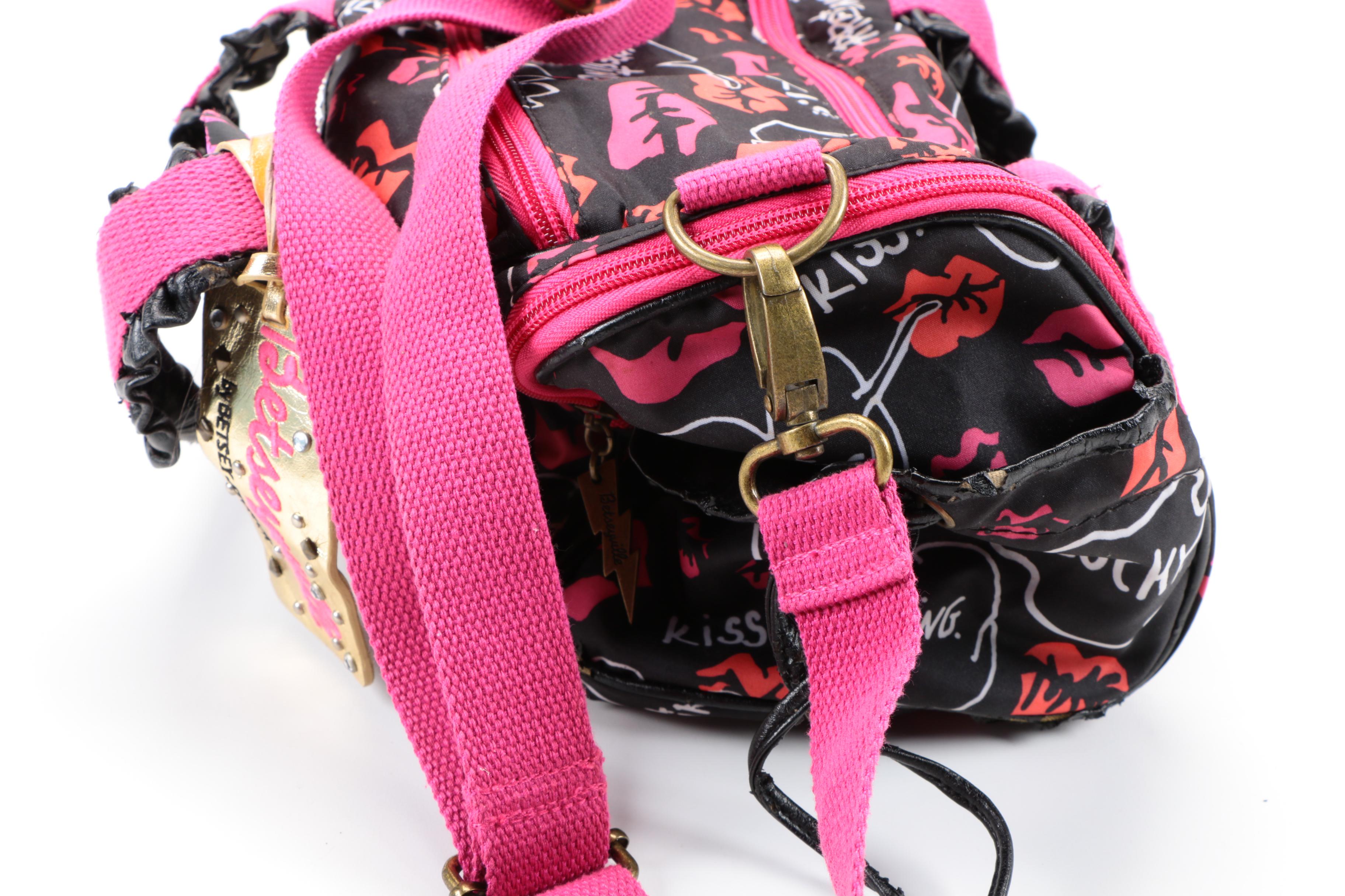 Stuart Weitzman Bismark Tote and Betseyville Frisky Lips Duffle Bag