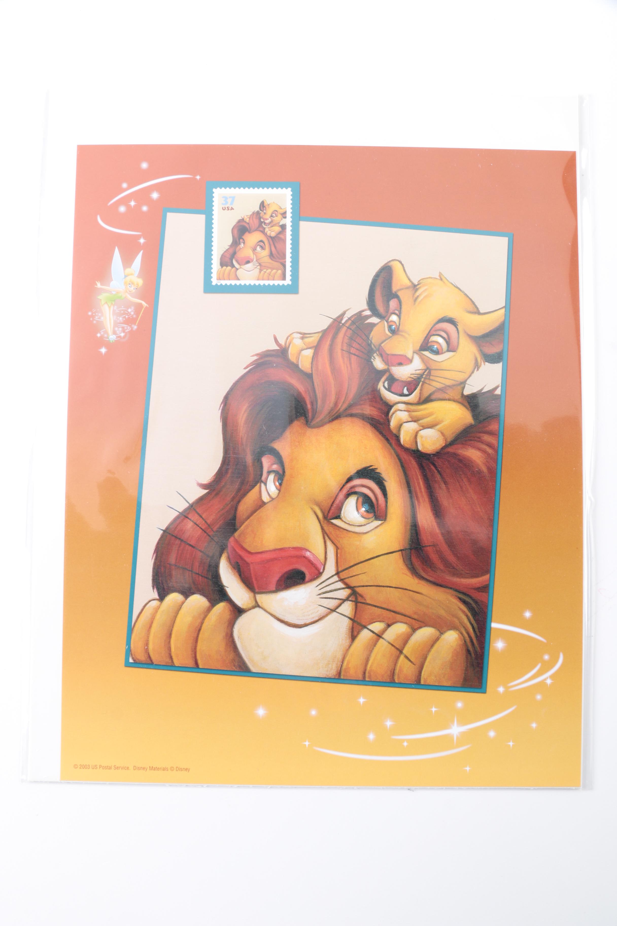 Disney Stamps, Lithographs and Disneyland Commemorative Pins