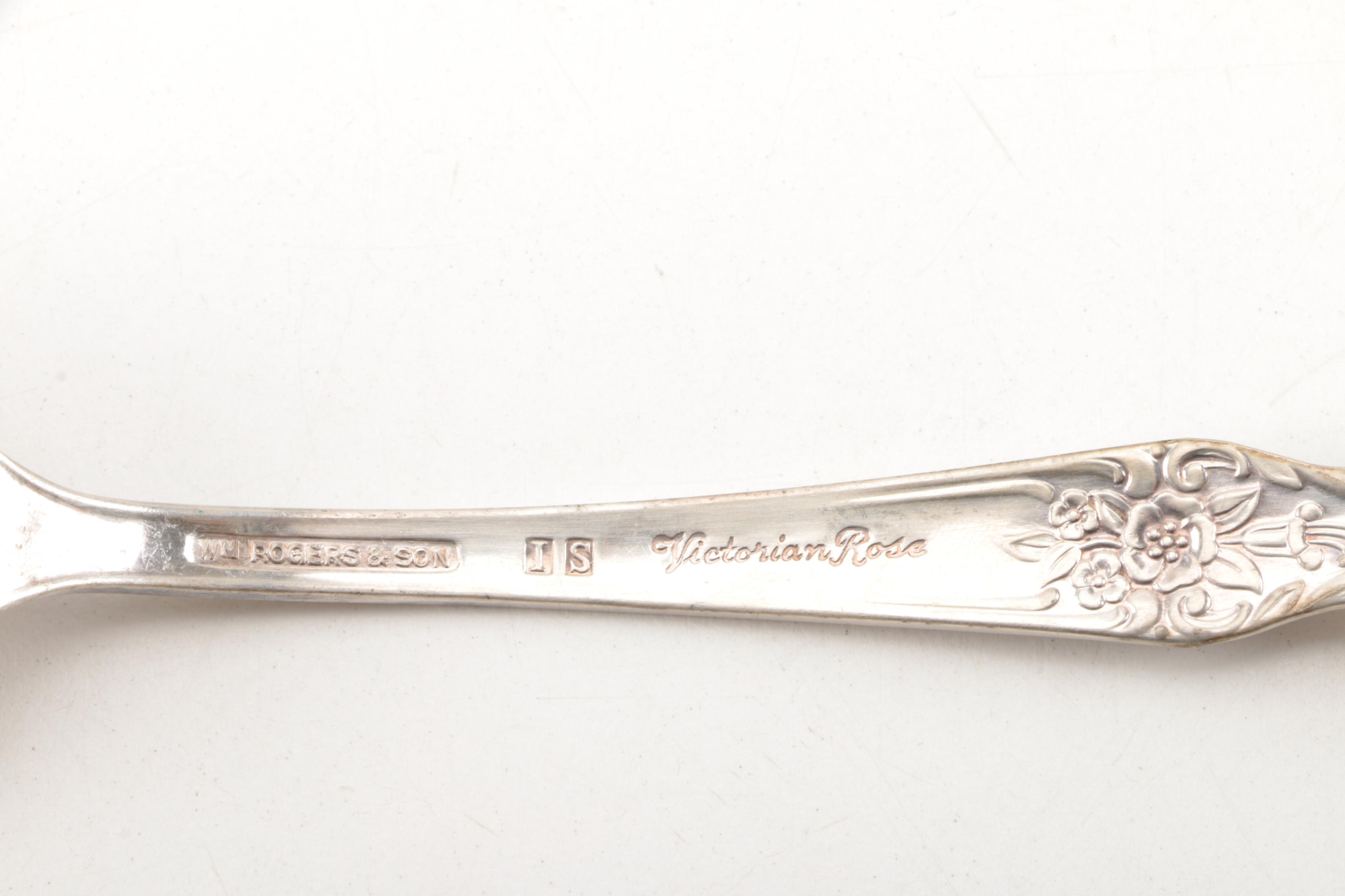 1847 Rogers Bros. and Wm. Rogers & Son Silver Plate Flatware with Chest