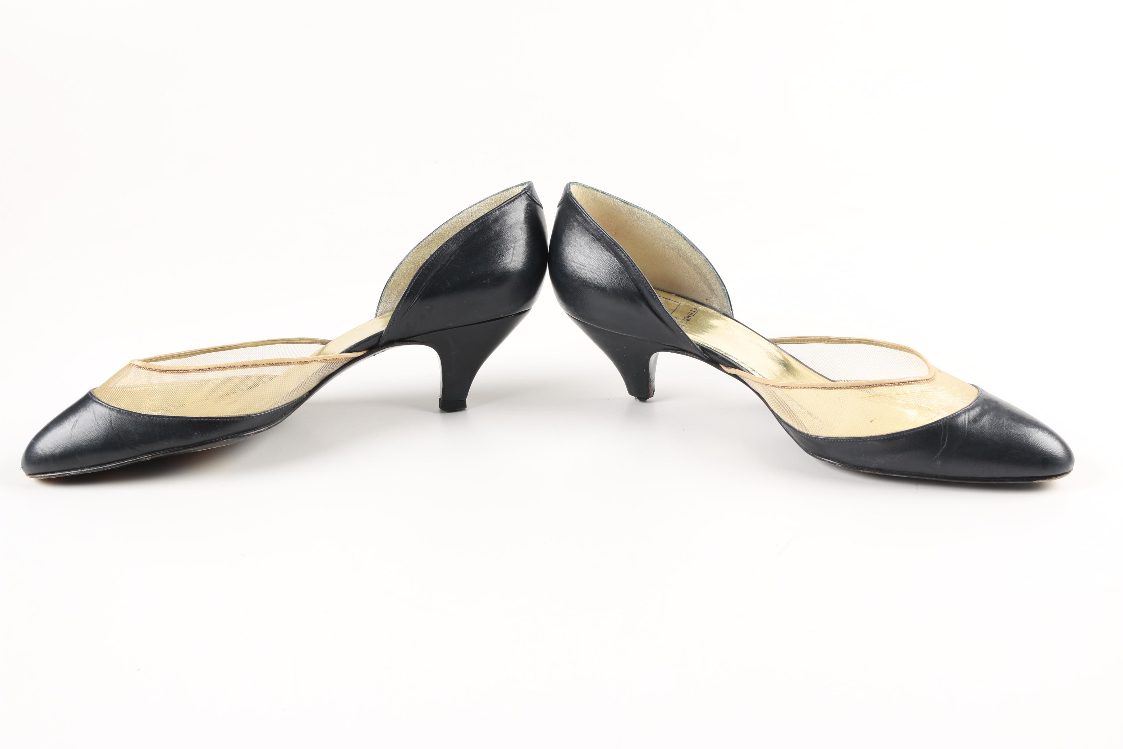 Vintage Valentino Garavani Couture Kitten Heel Pumps