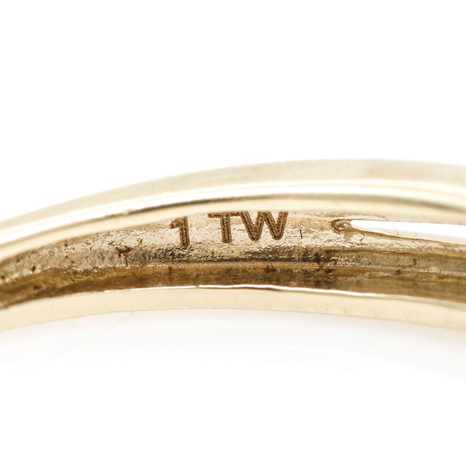 10K Yellow and White Gold Diamond Ring