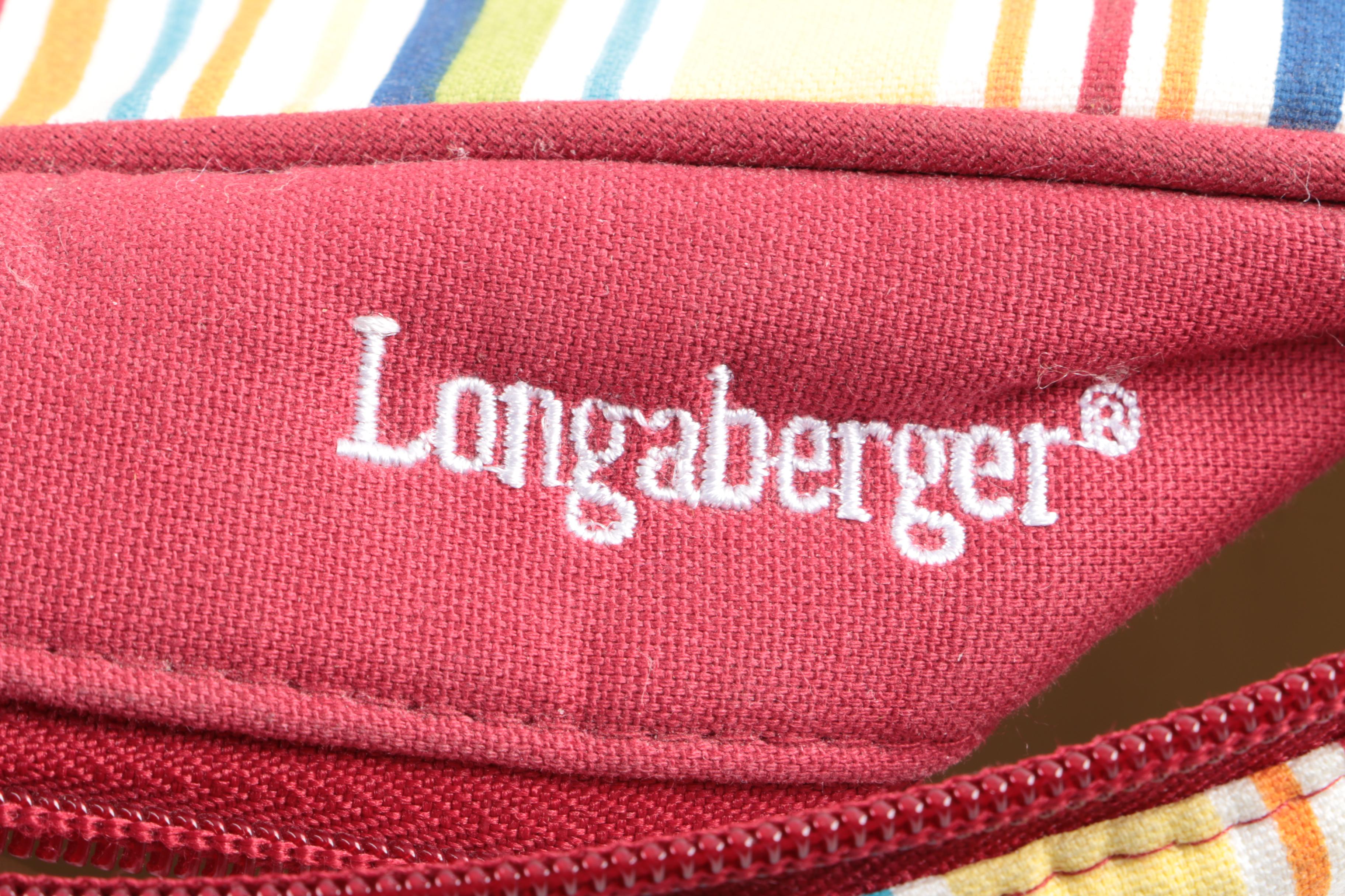 Longaberger Baskets and Lunch Bag and a Fabric Dopp Kit