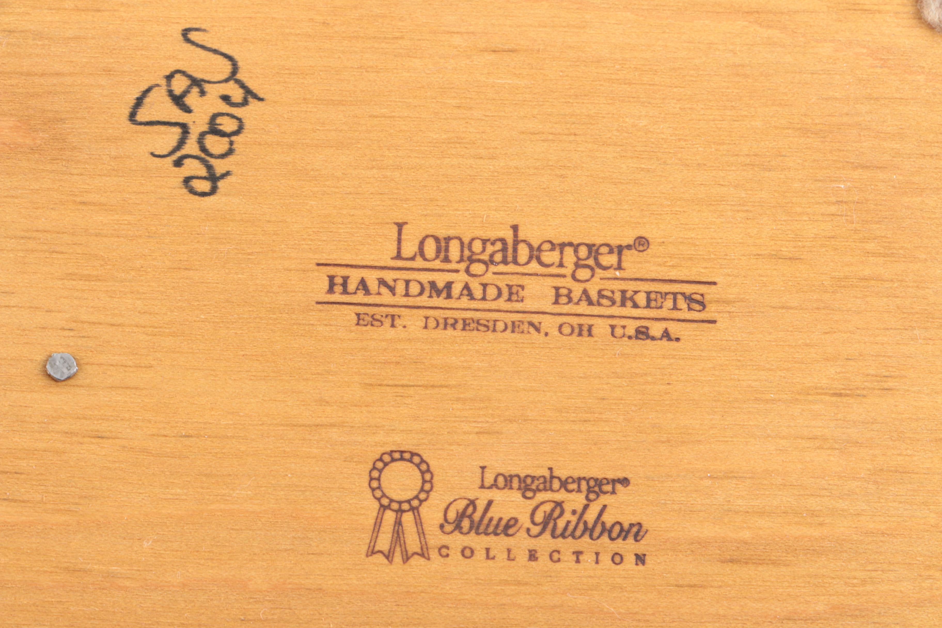 Longaberger Baskets and Lunch Bag and a Fabric Dopp Kit