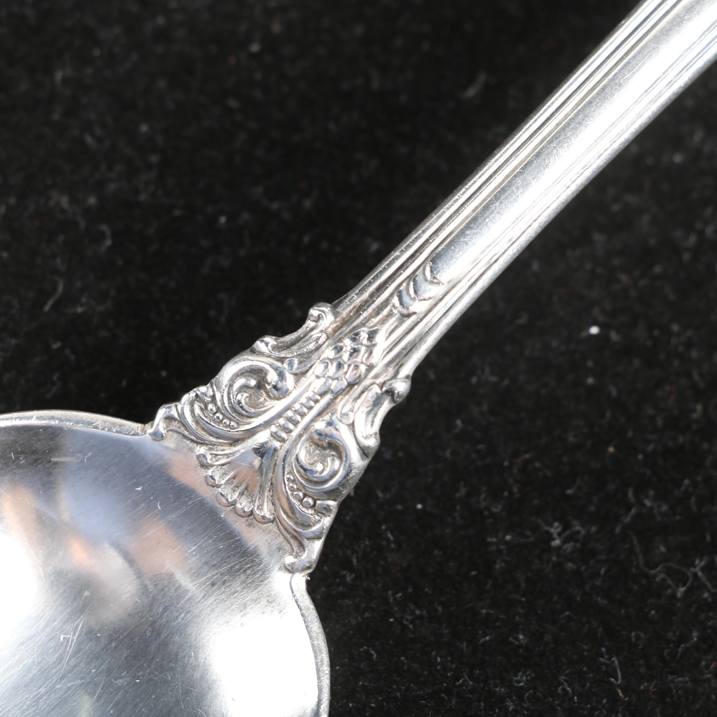 Gorham "King Edward" Sterling Tablespoon with Griffin Cutlery Works Spoon