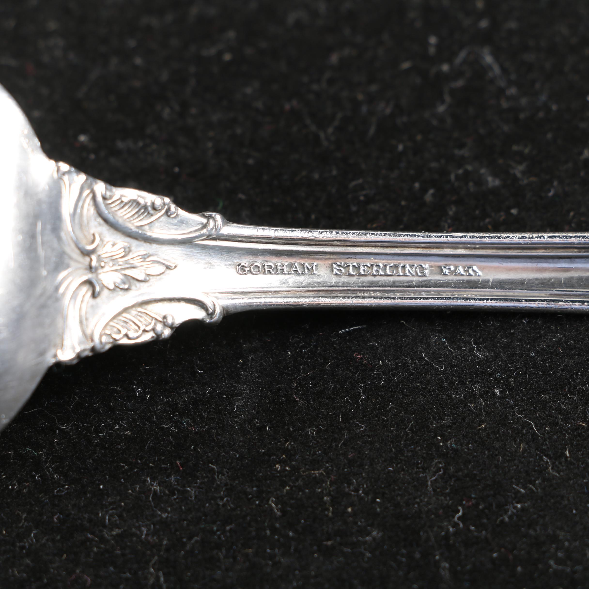 Gorham "King Edward" Sterling Tablespoon with Griffin Cutlery Works Spoon