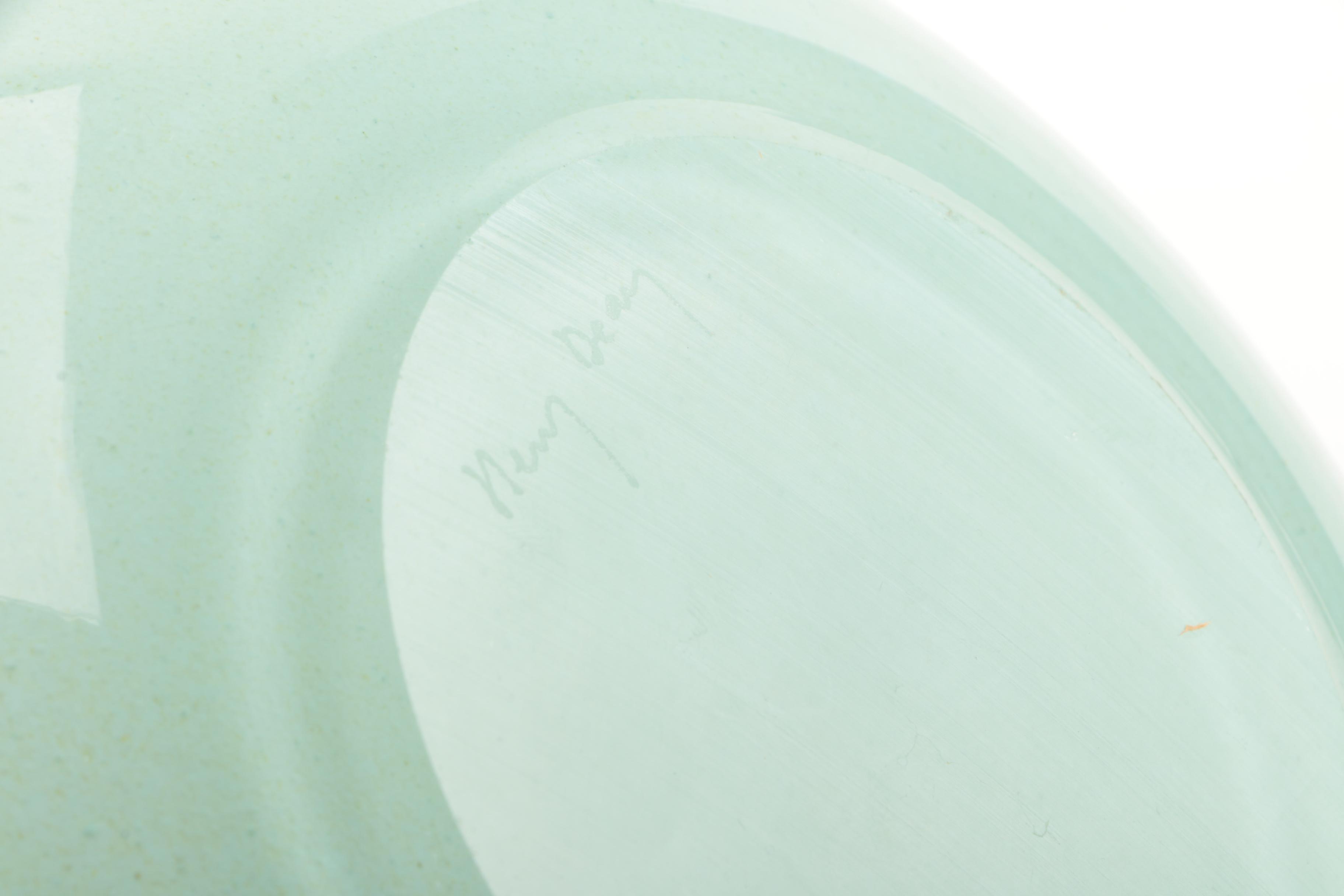 Signed Henry Dean (Belgium) Art Glass Vase