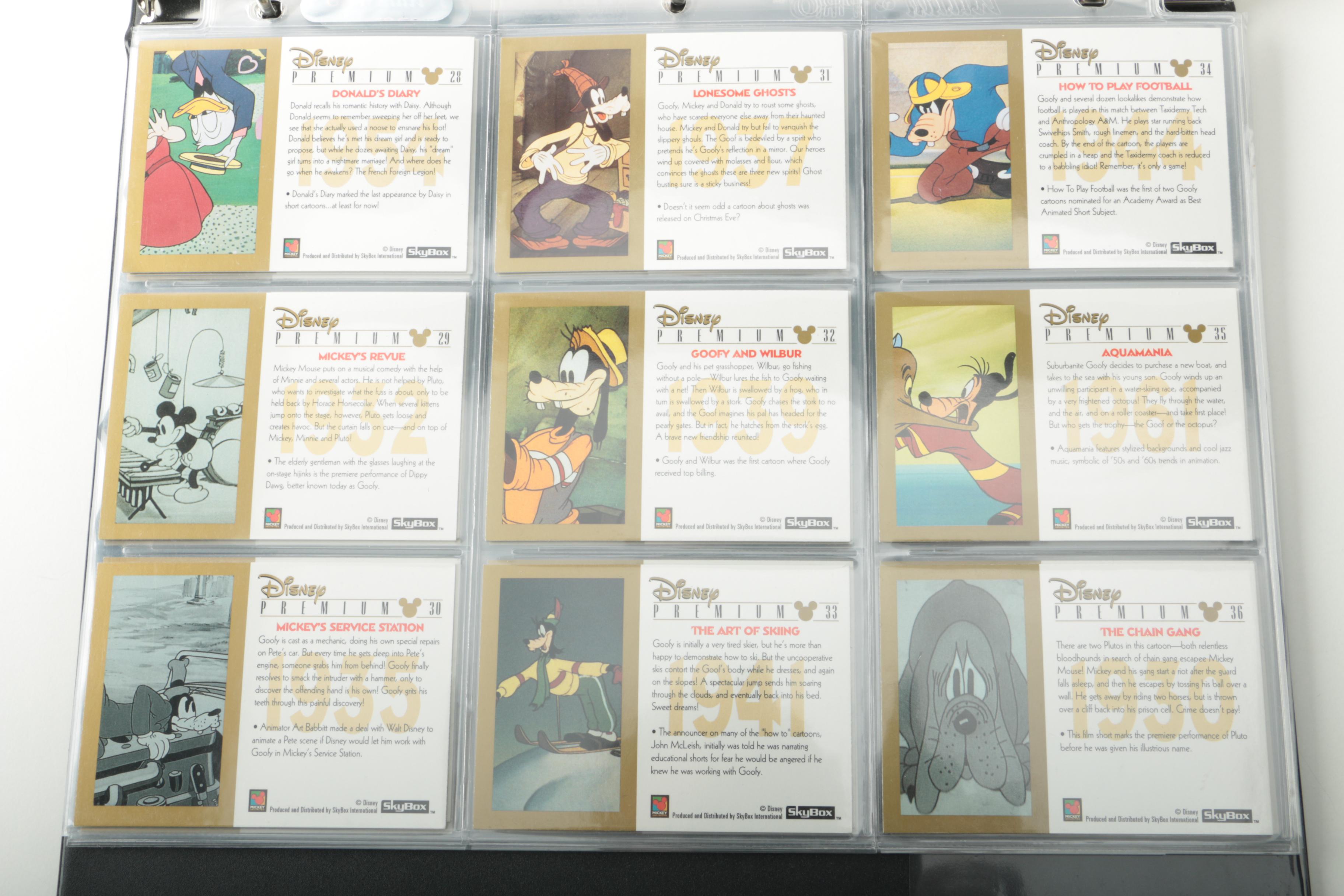 1995 SkyBox "Disney Premium" Trading Cards