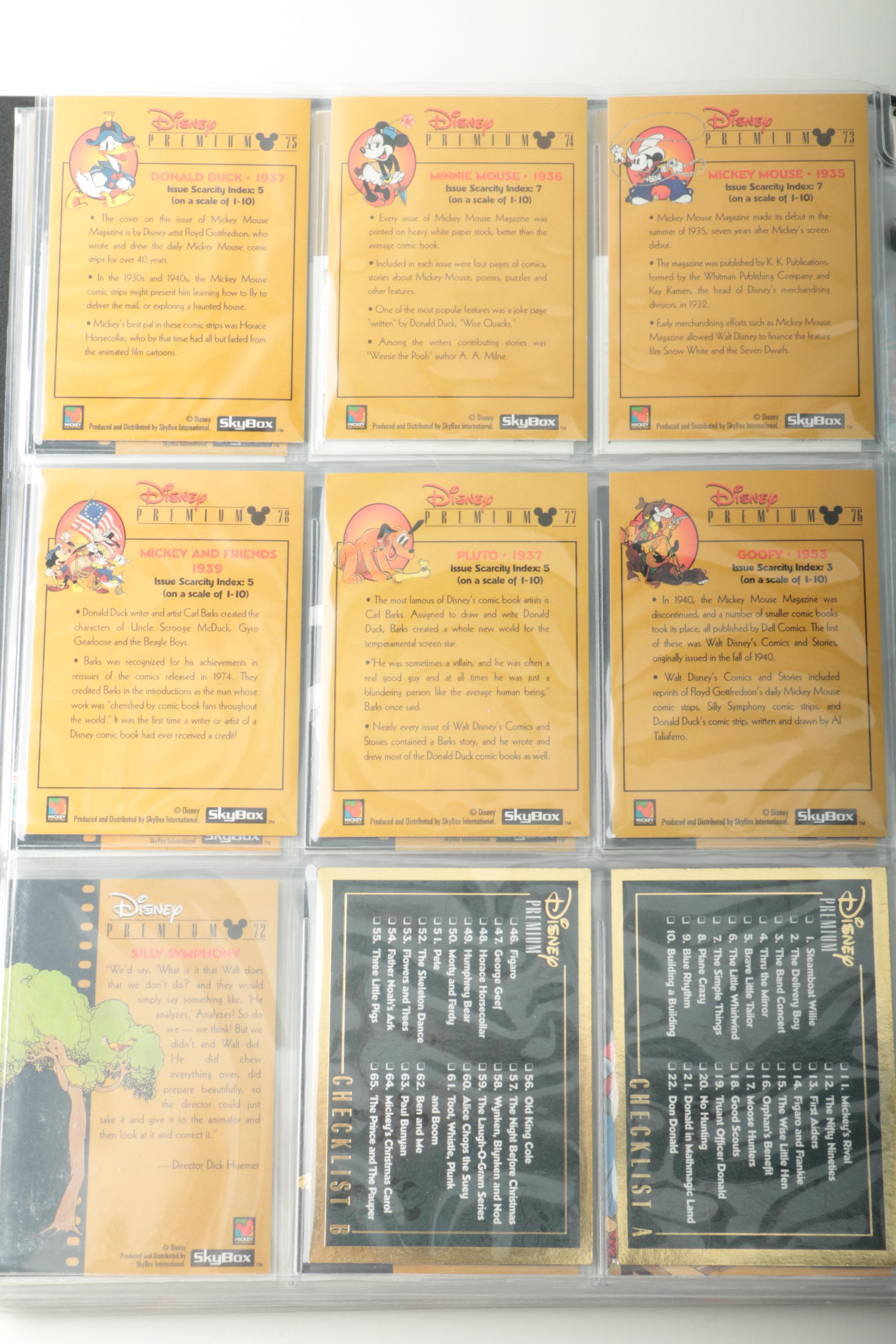 1995 SkyBox "Disney Premium" Trading Cards