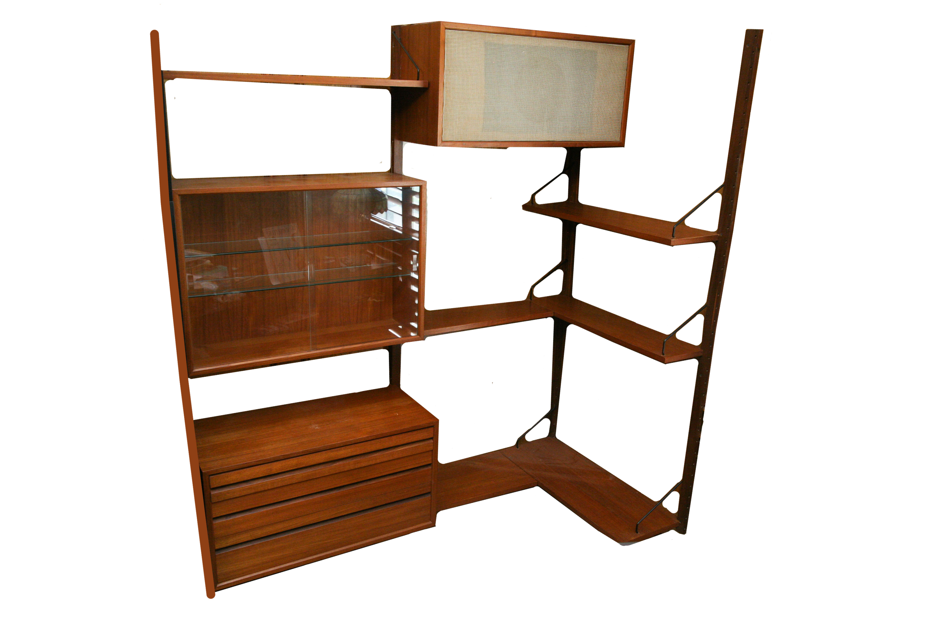 Danish Modern Teak "Royal System" Modular Wall Units by Poul Cadovius
