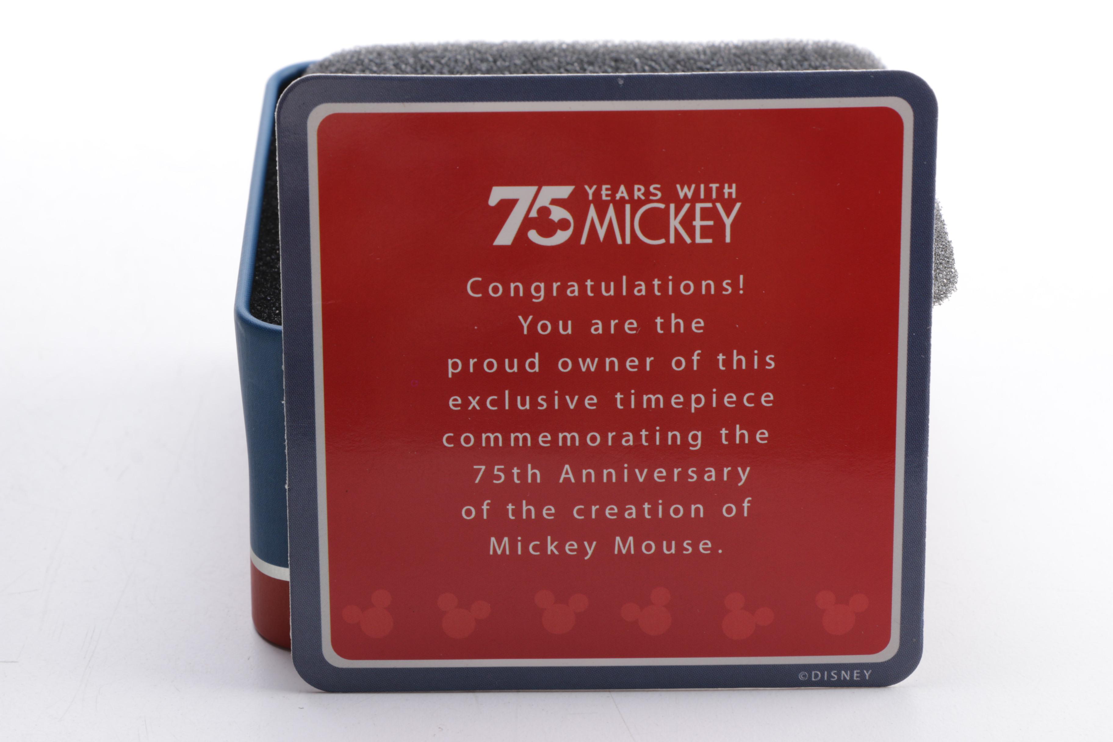 Goebel "75 Years with Mickey" Crystal Figurine