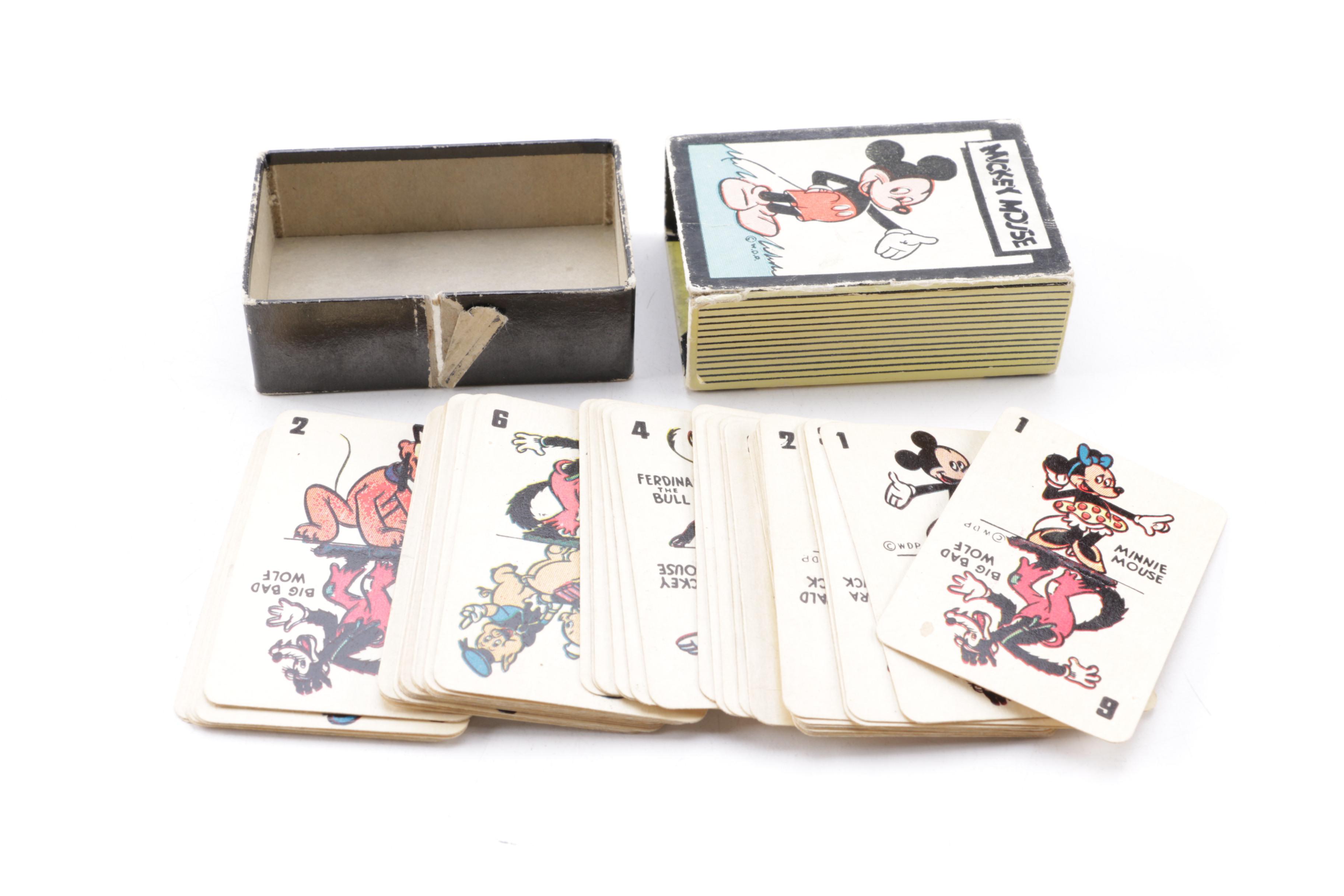 1940s-Era Mickey Mouse Card Game and Big Little Book