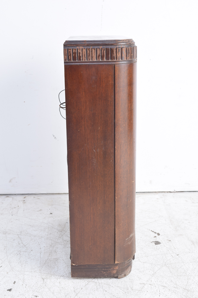 Vintage Art Deco Chairside Tube Radio by Philco