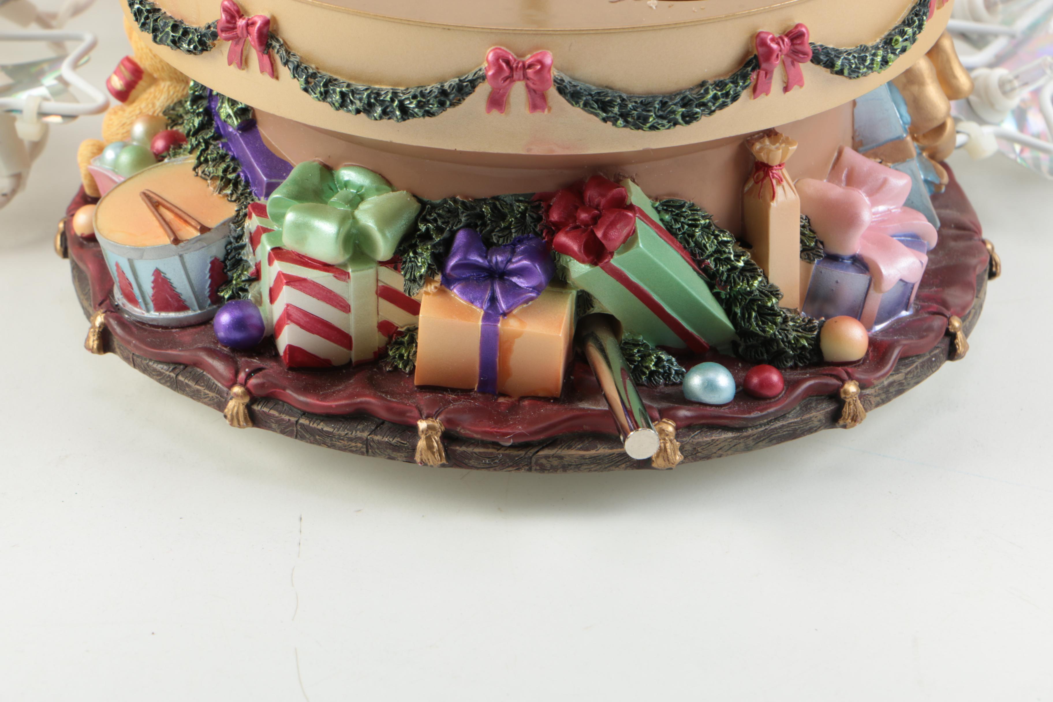 Christmas Musical Candle Holder and Snowflake Lights