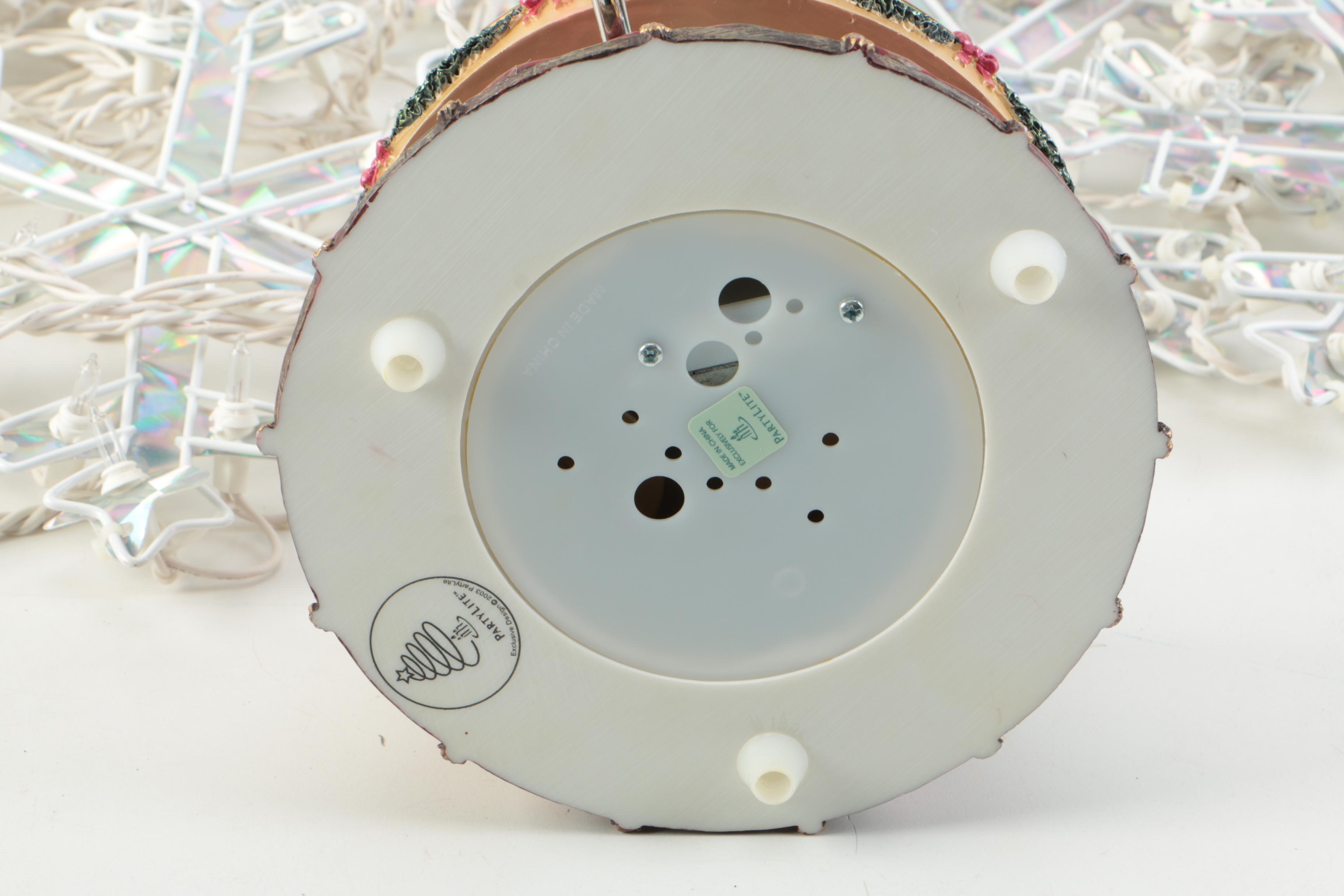 Christmas Musical Candle Holder and Snowflake Lights