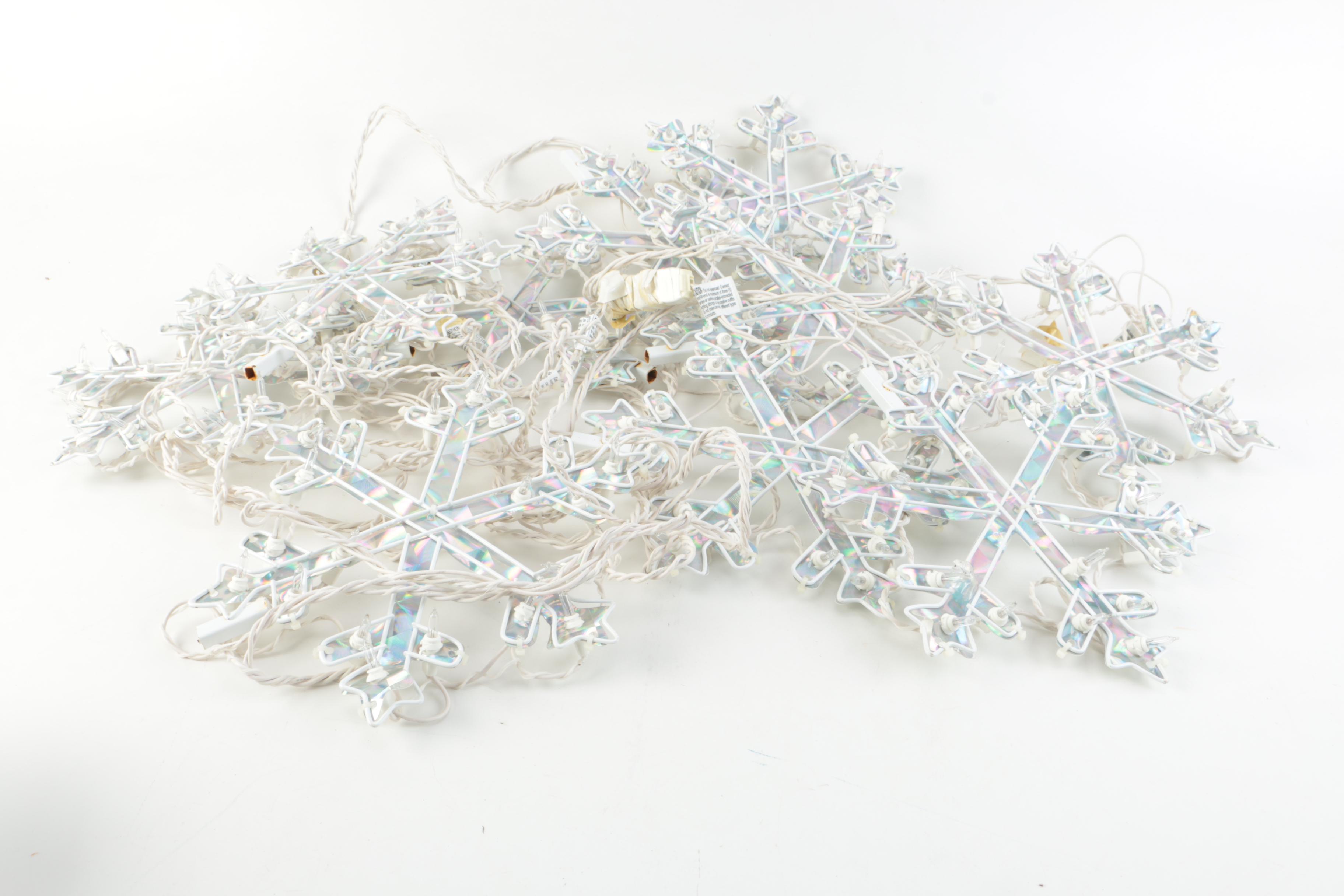 Christmas Musical Candle Holder and Snowflake Lights