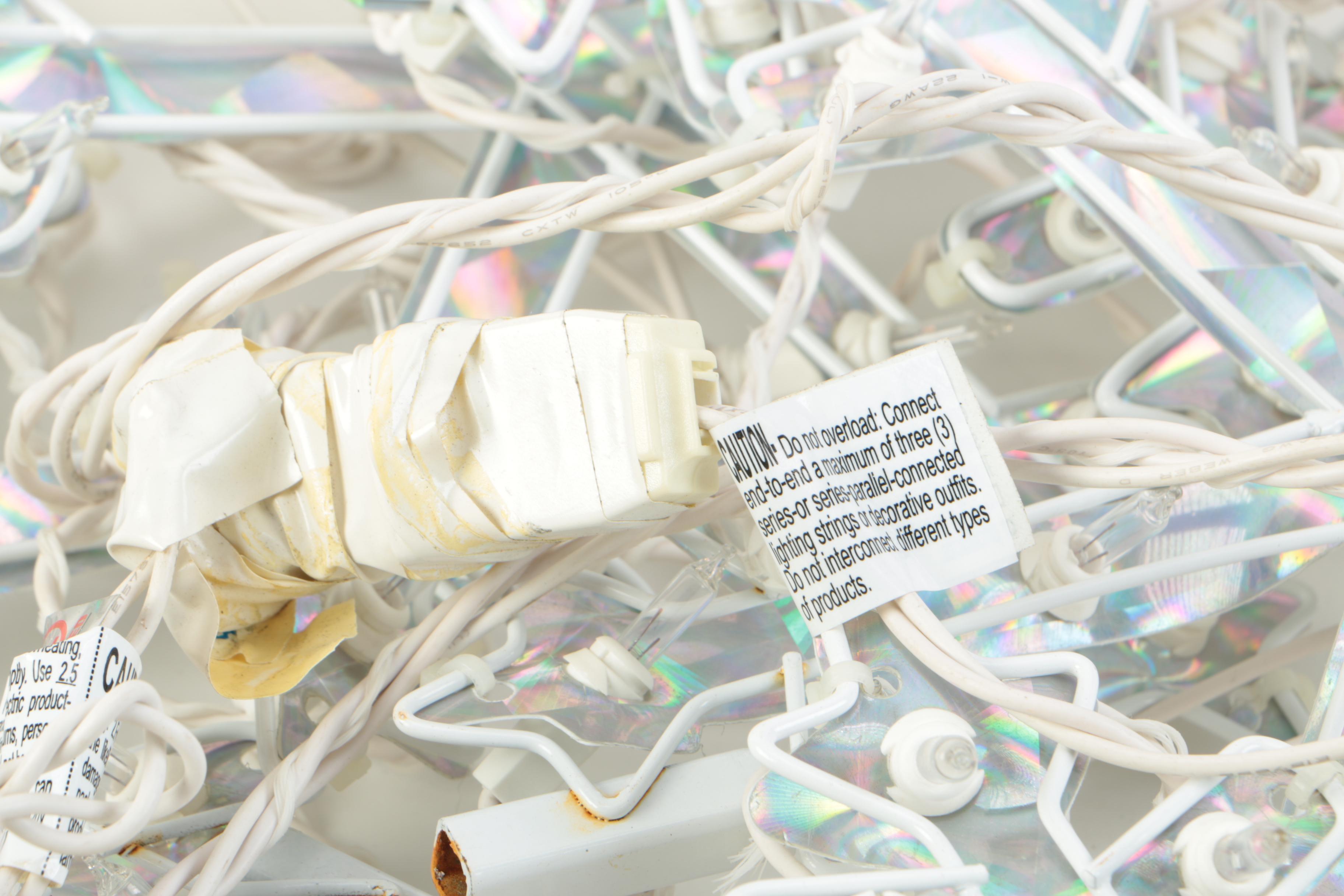 Christmas Musical Candle Holder and Snowflake Lights