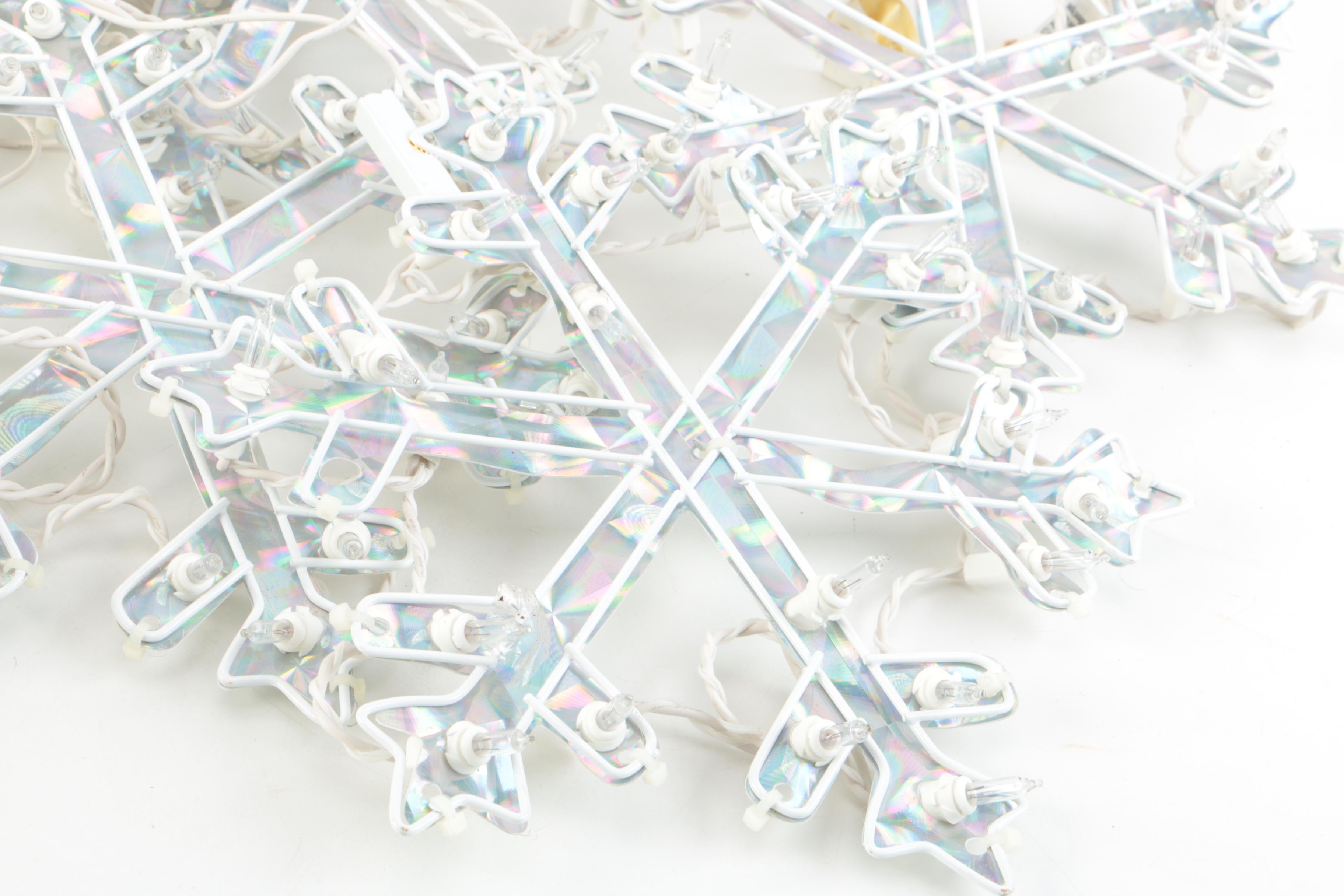 Christmas Musical Candle Holder and Snowflake Lights