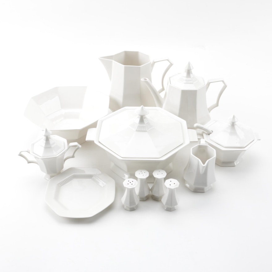 White Ceramic Tableware