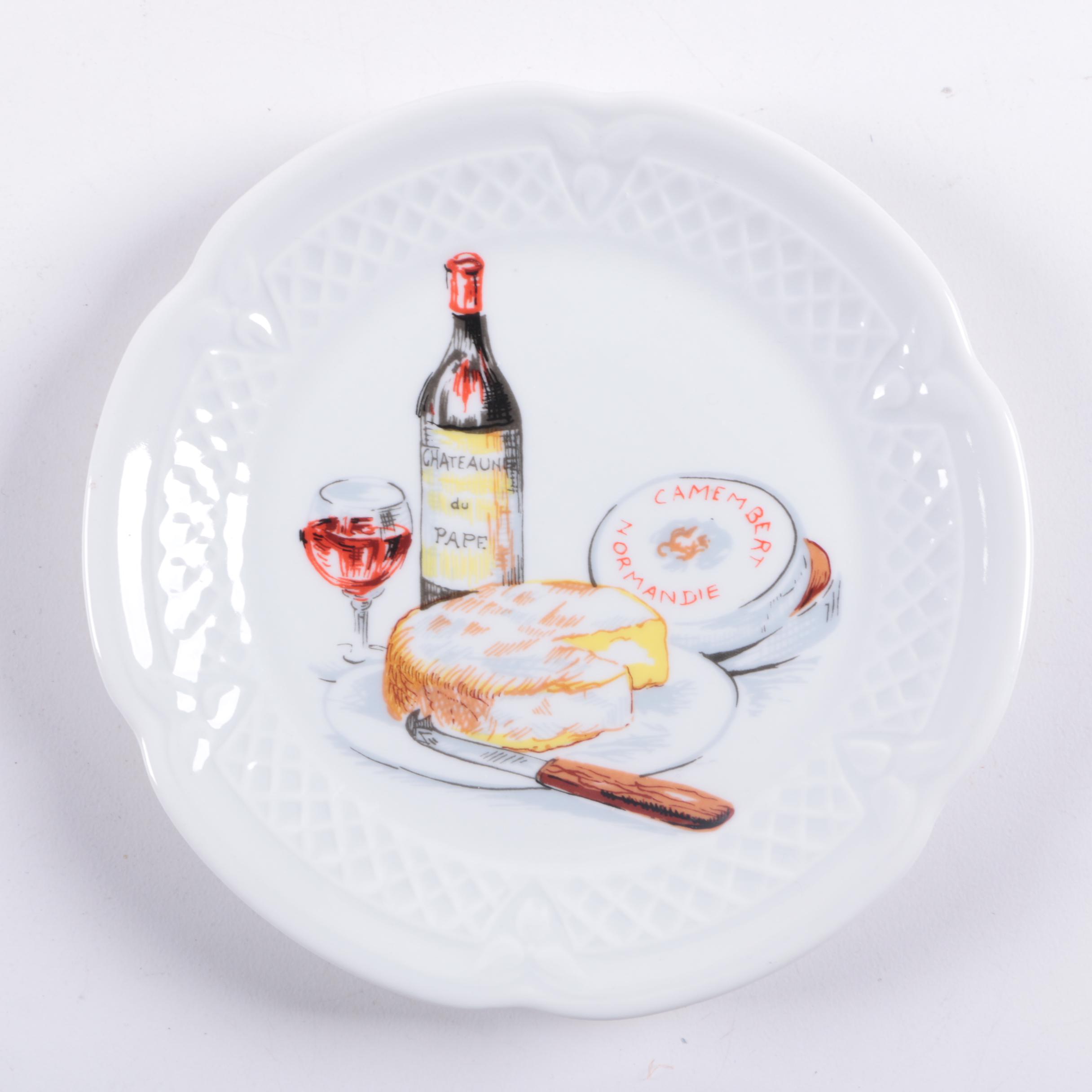 Philippe Deshoulieres Porcelain Canape Plates and Other Serveware
