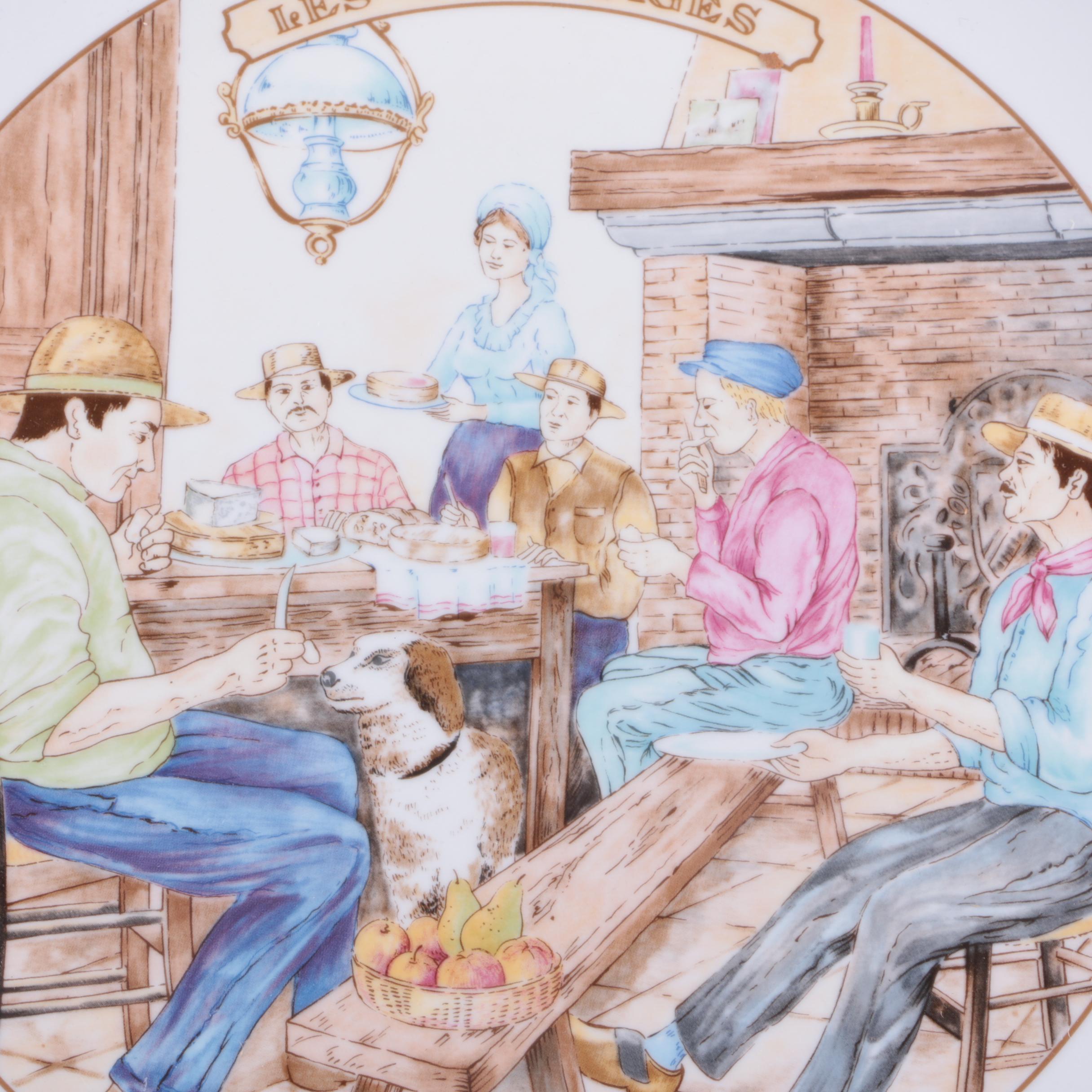 Philippe Deshoulieres Porcelain Canape Plates and Other Serveware