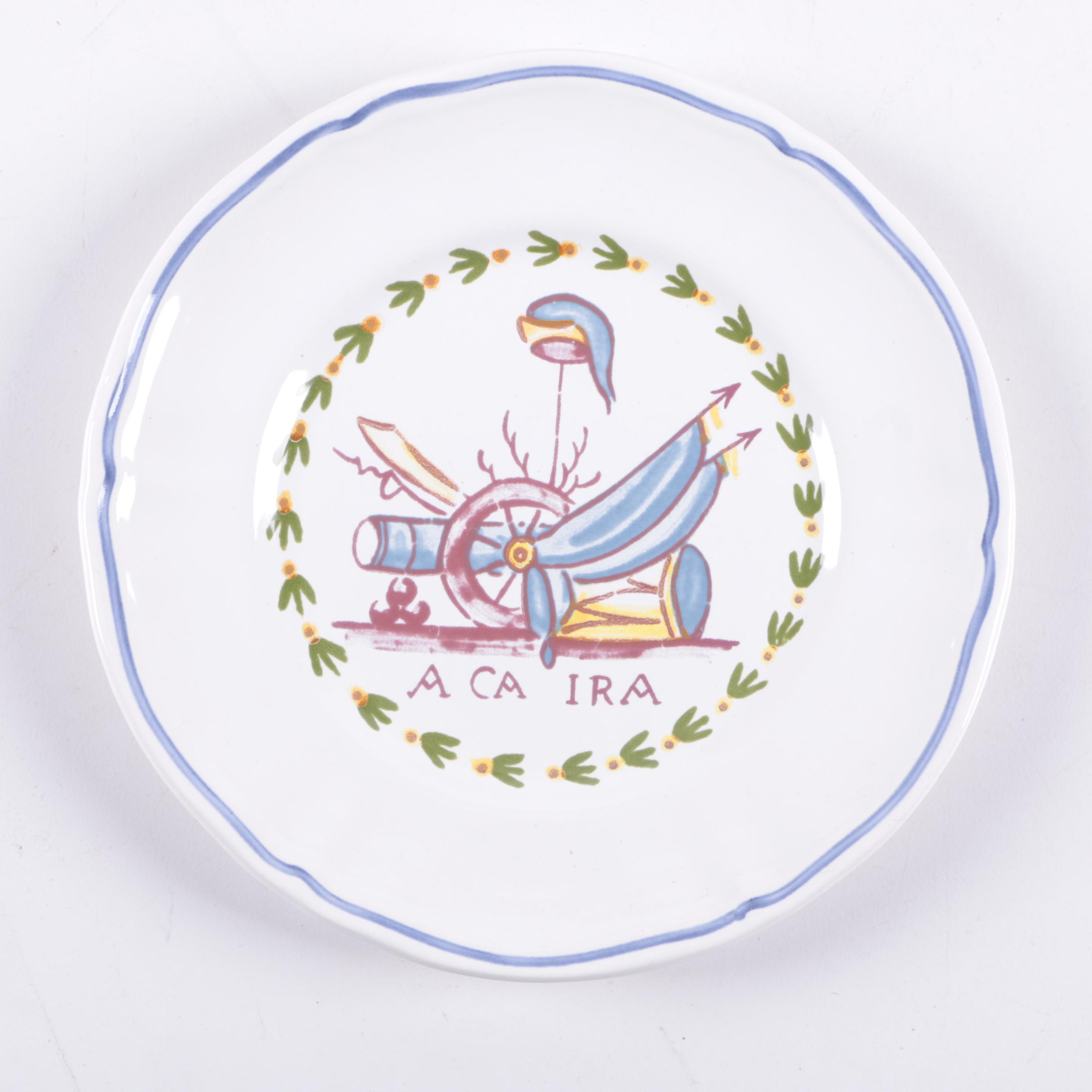 Philippe Deshoulieres Porcelain Canape Plates and Other Serveware