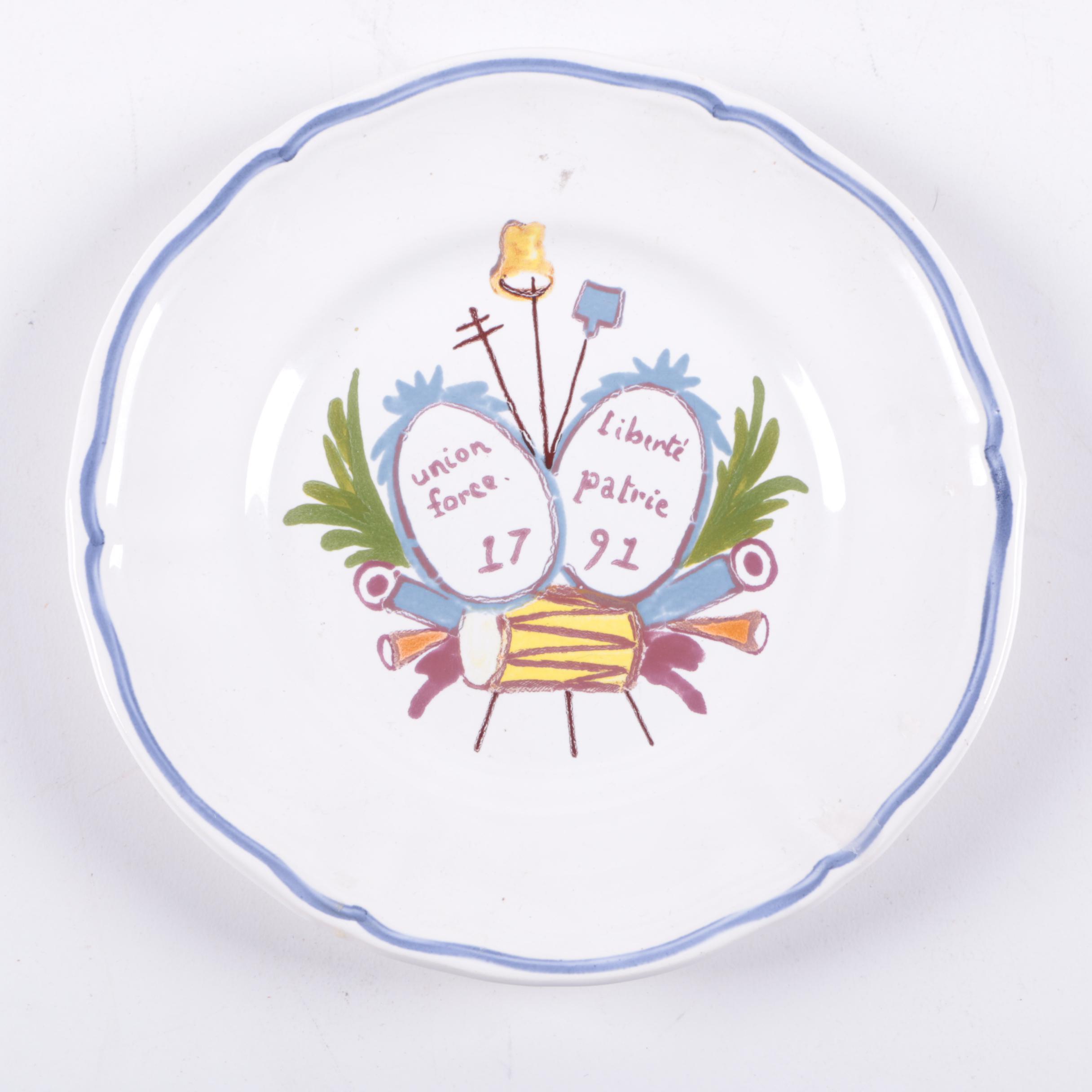Philippe Deshoulieres Porcelain Canape Plates and Other Serveware