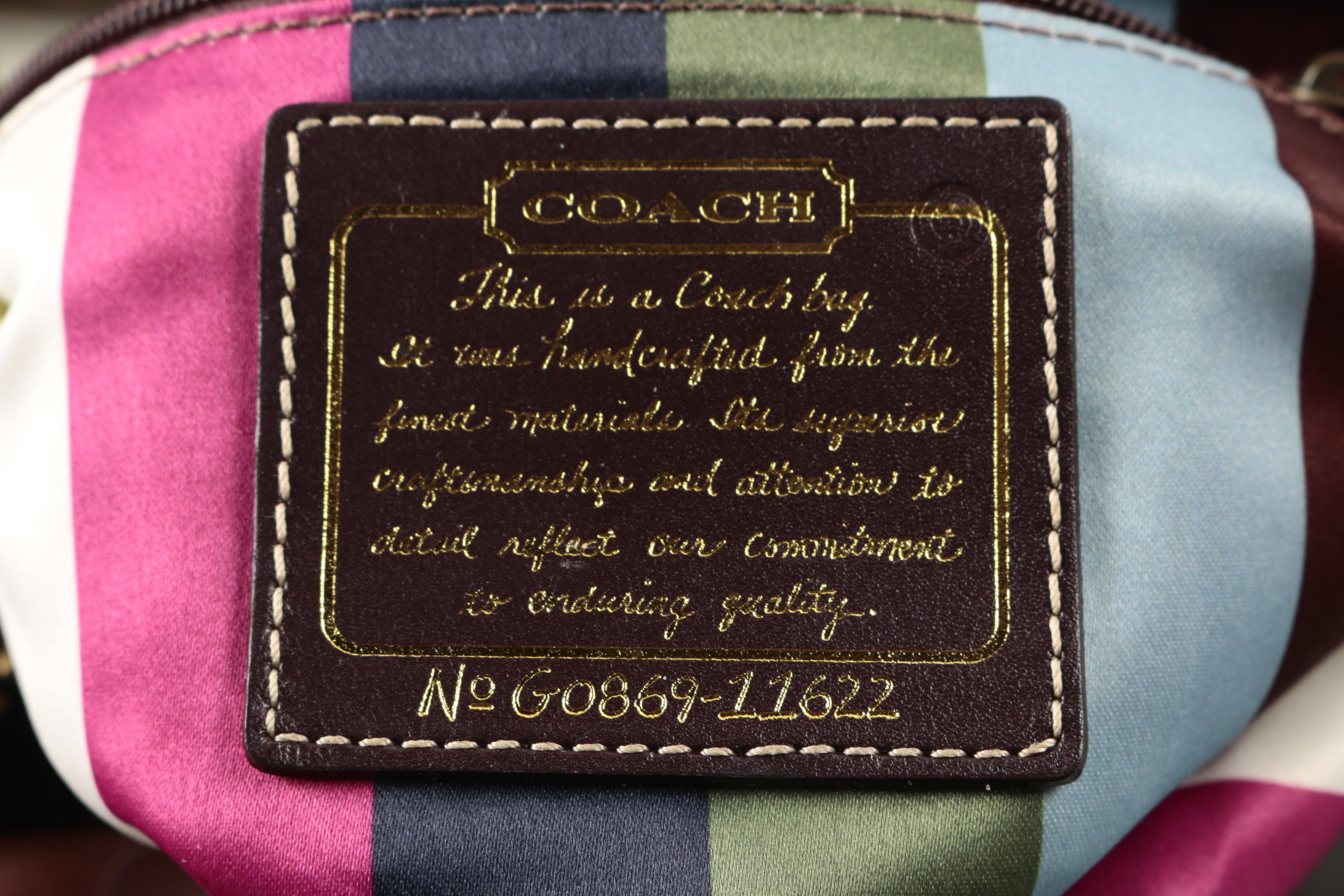 Coach Legacy Bridget Satchel and Op Art Canvas Wristlet