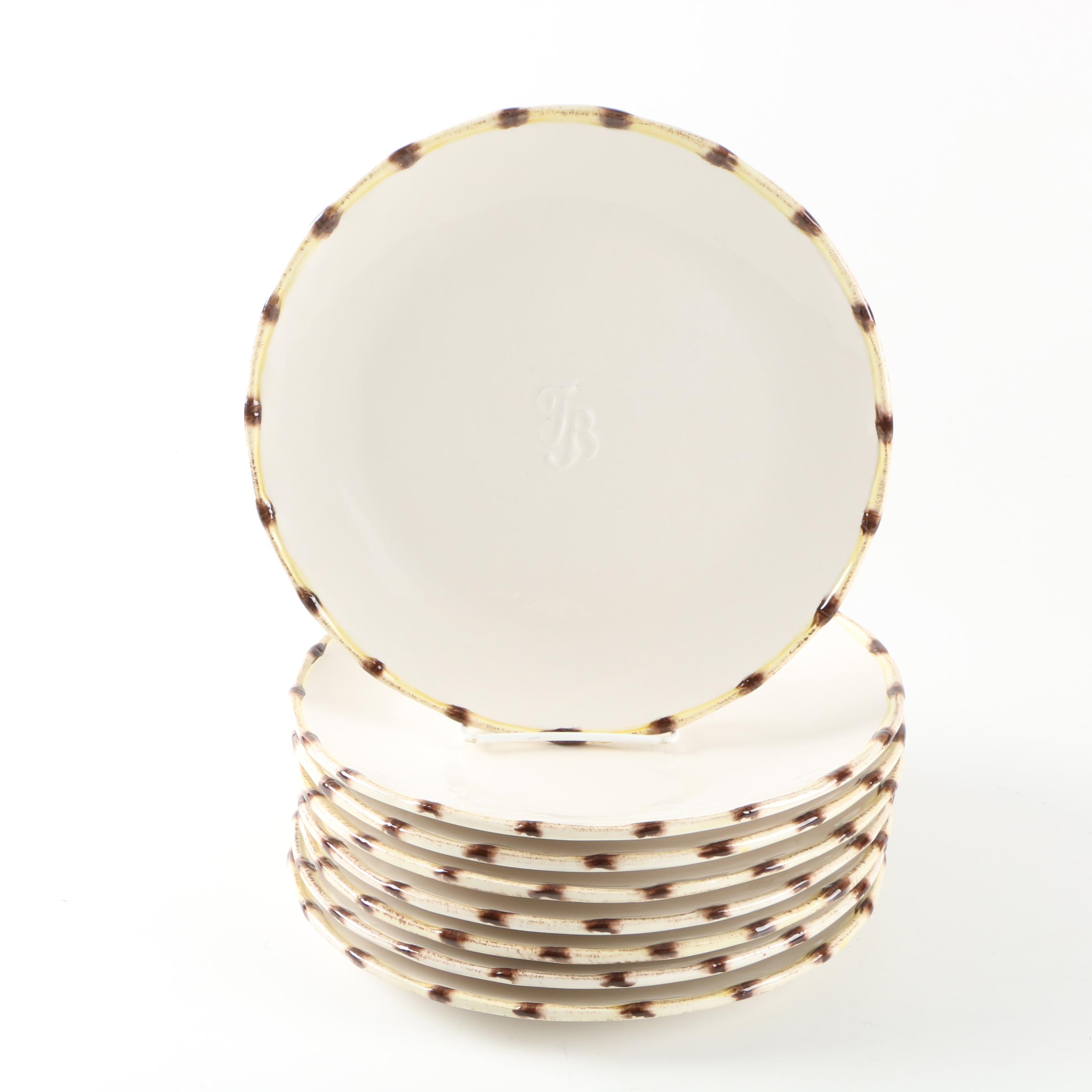 Tommy Bahama "Classic Woven" Ceramic Plates