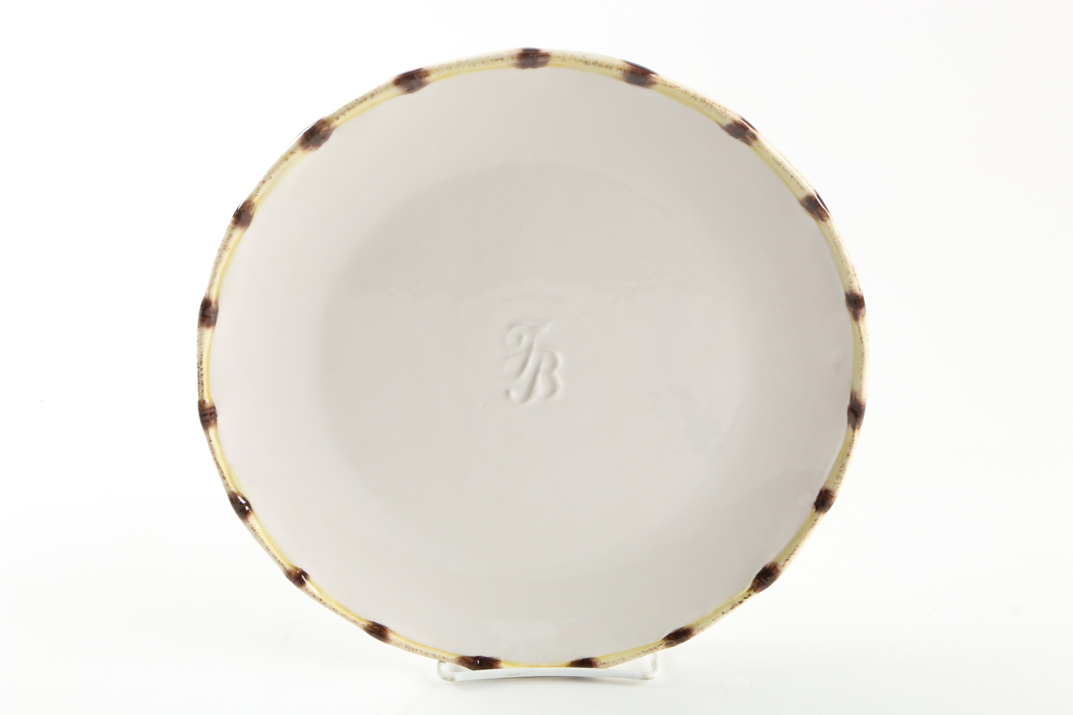 Tommy Bahama "Classic Woven" Ceramic Plates