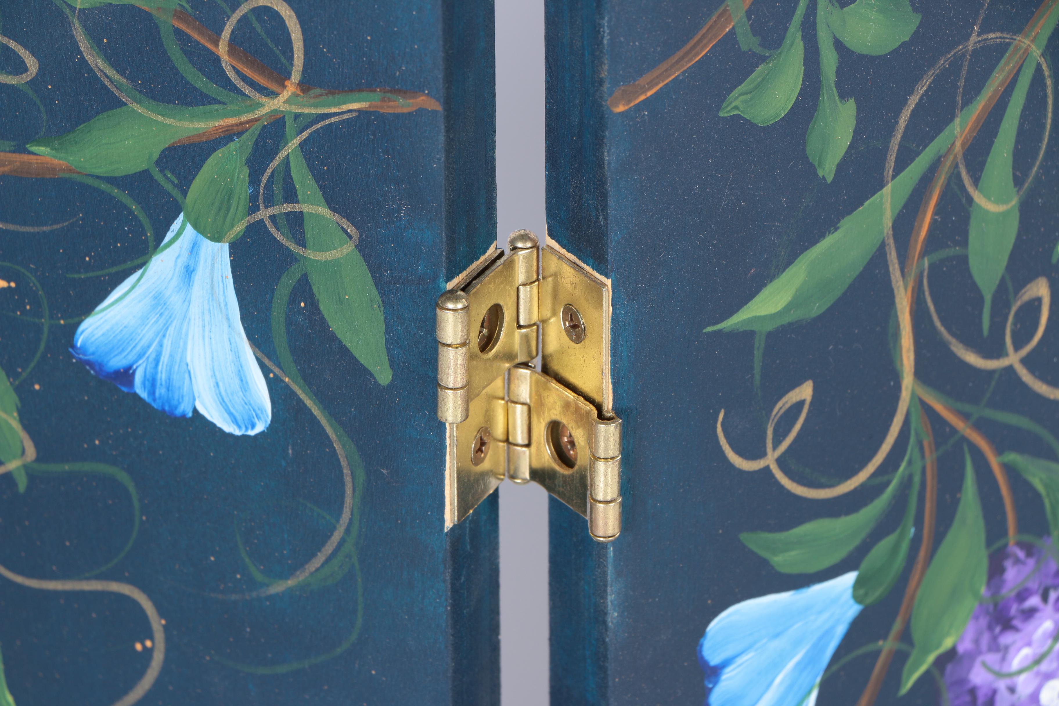 Hand Painted Wooden Fireplace Screen