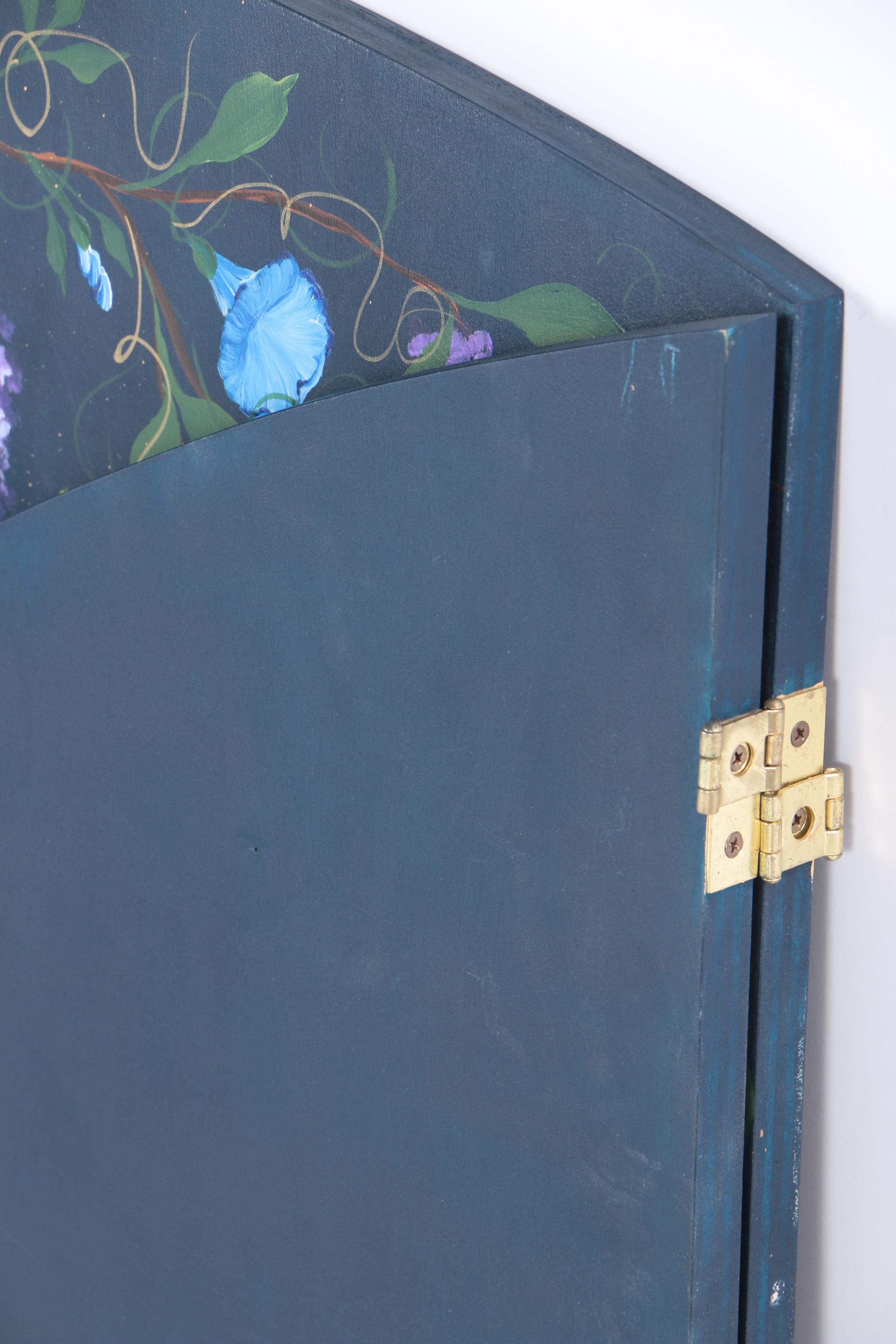 Hand Painted Wooden Fireplace Screen