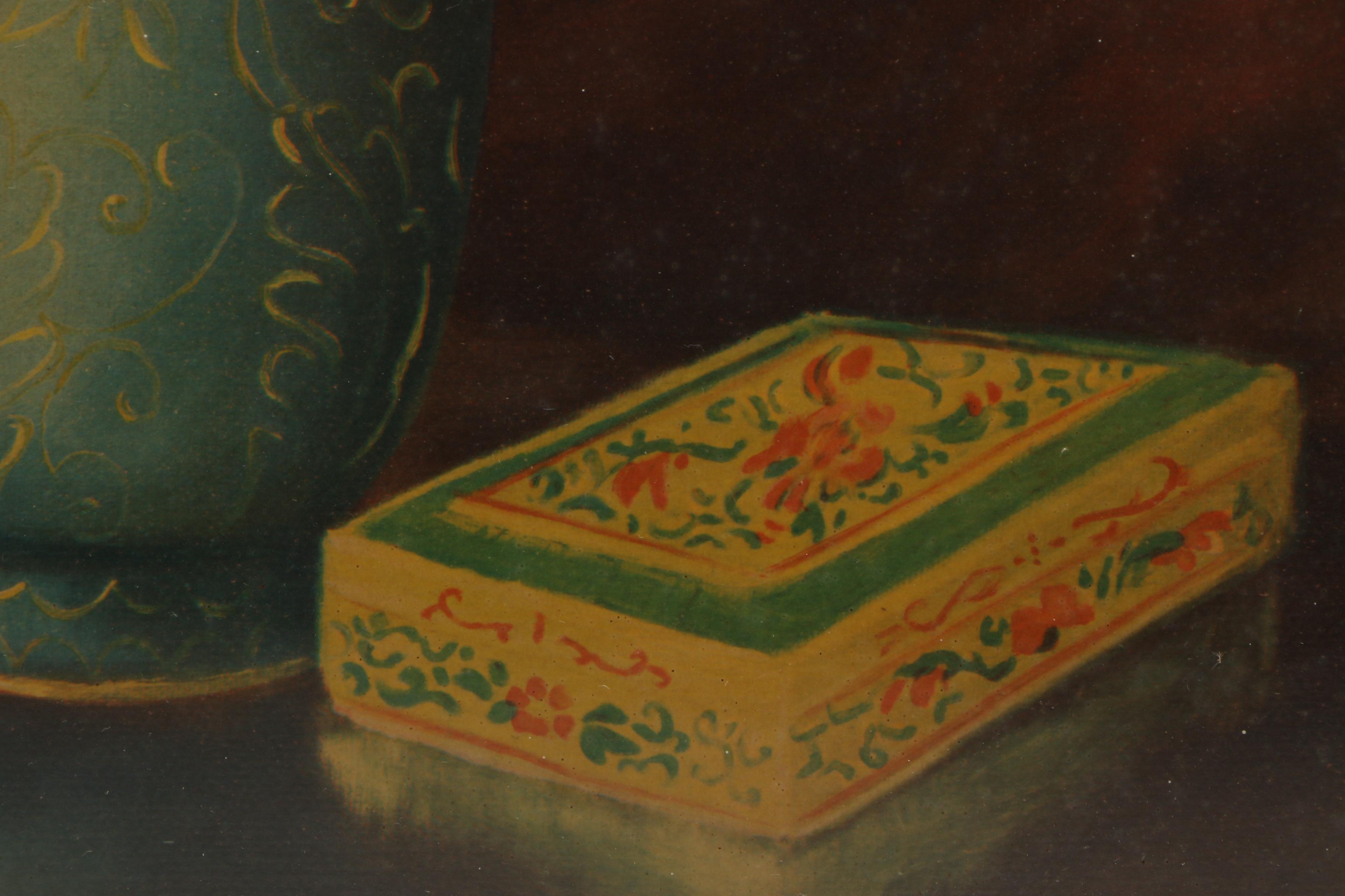 Vintage Mechanical Print on Paper of a Still Life