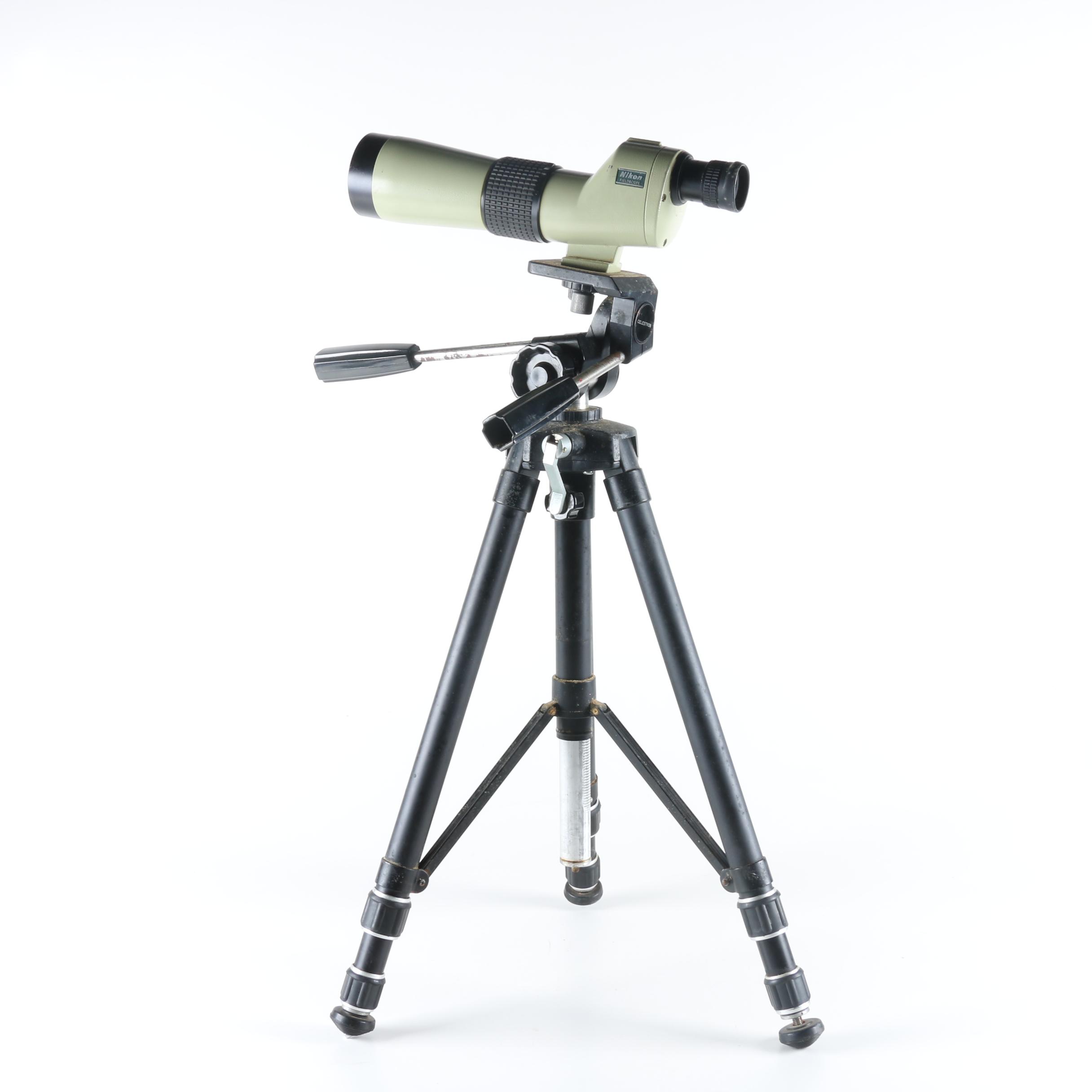 Nikon Fieldscope with Celestron Tripod