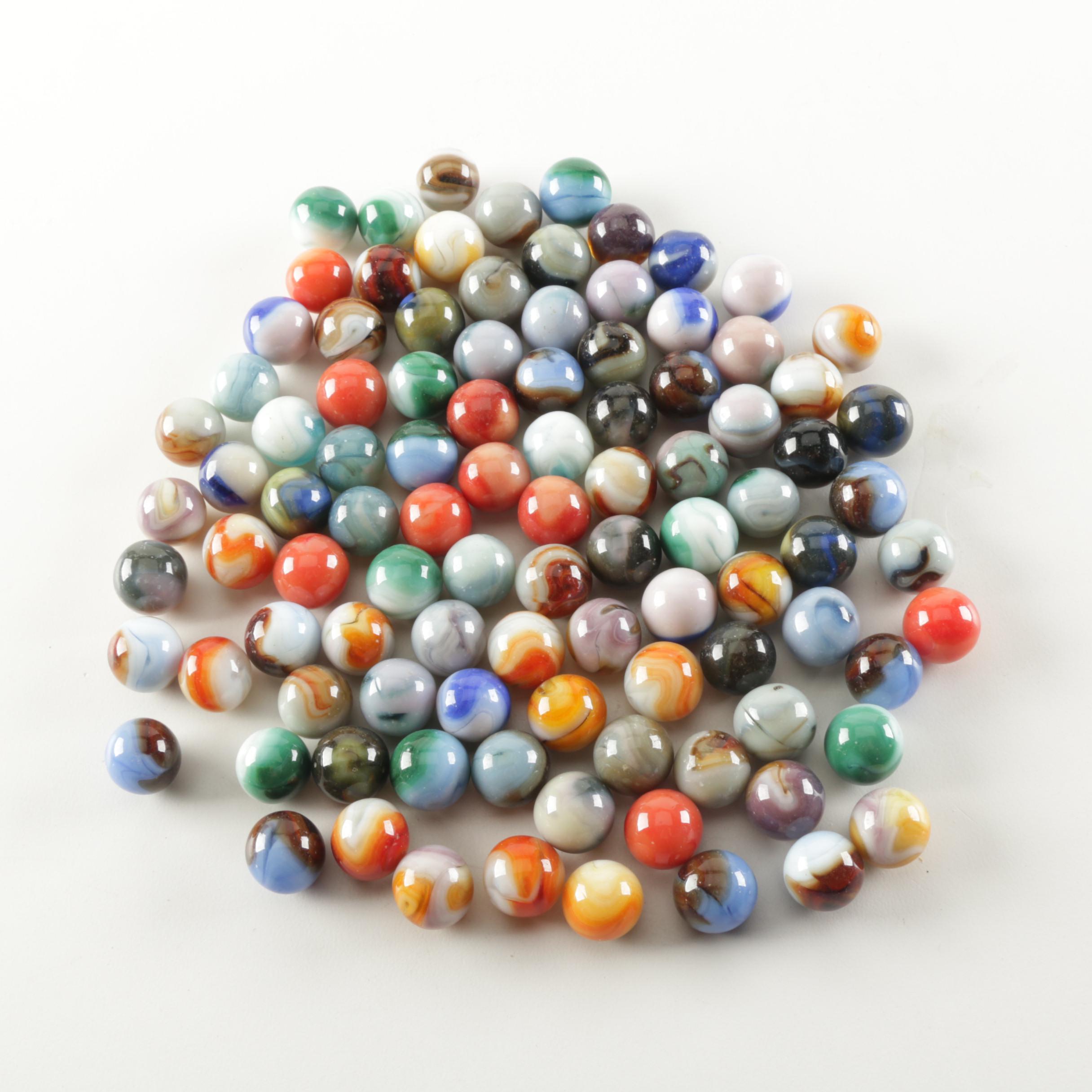 Vintage Handblown Glass Marble Collection