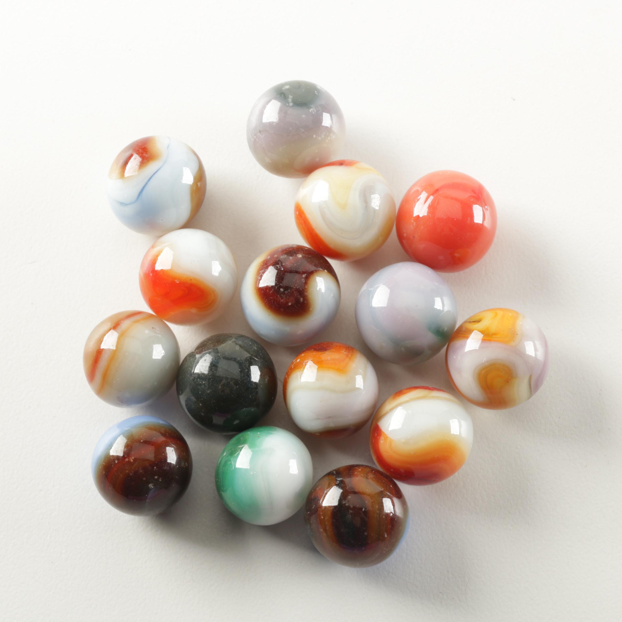 Vintage Handblown Glass Marble Collection