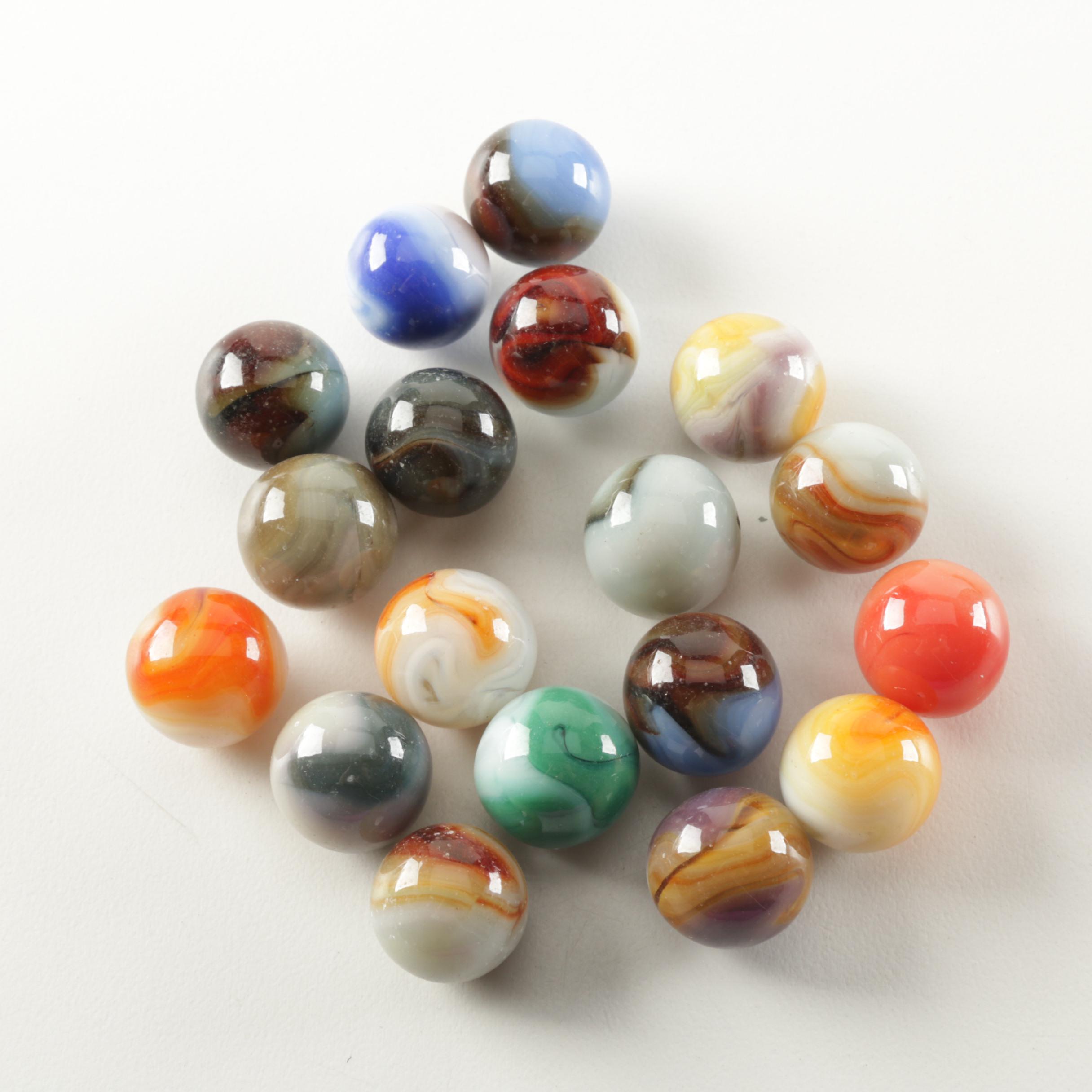 Vintage Handblown Glass Marble Collection